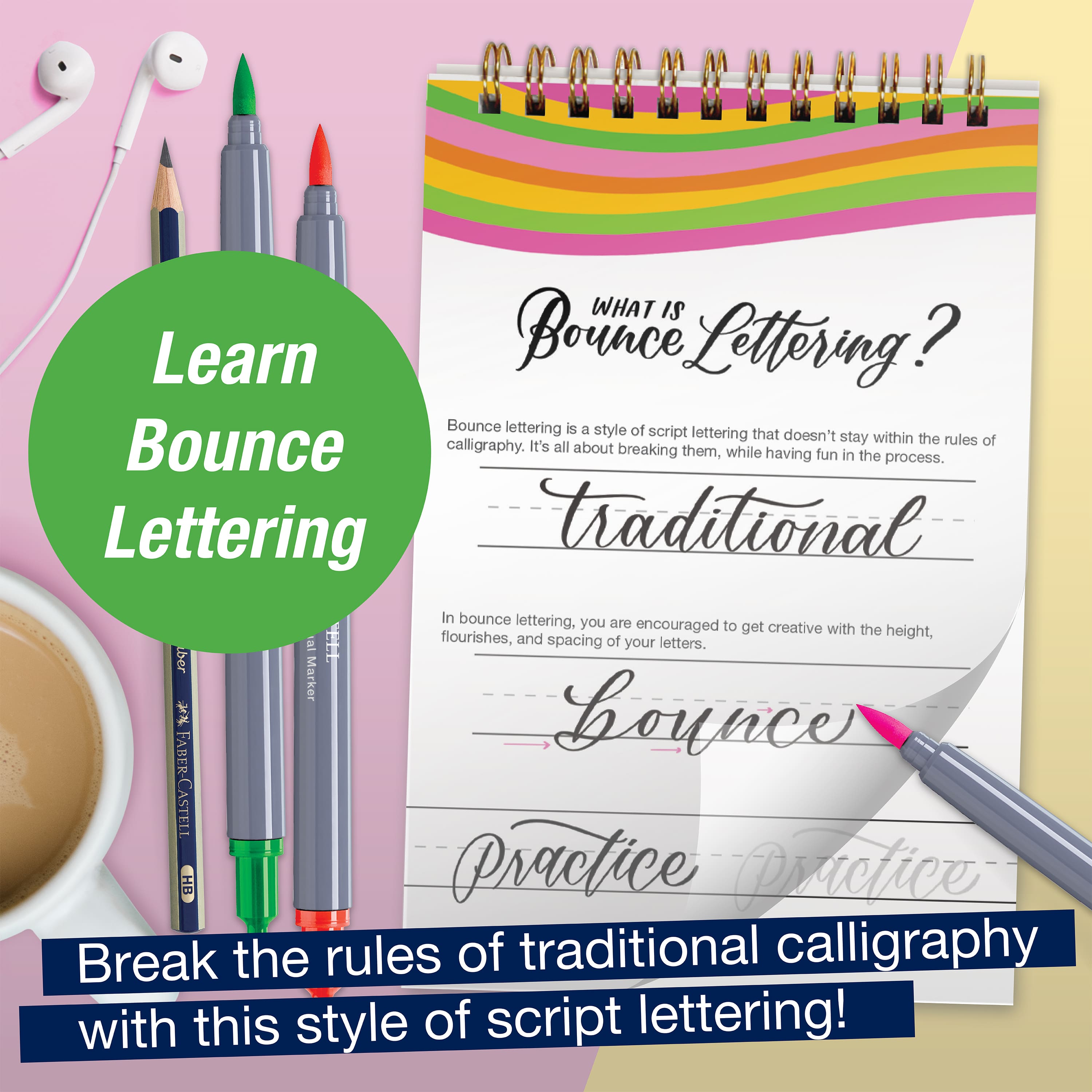Faber-Castell&#xAE; Bounce Lettering Kit