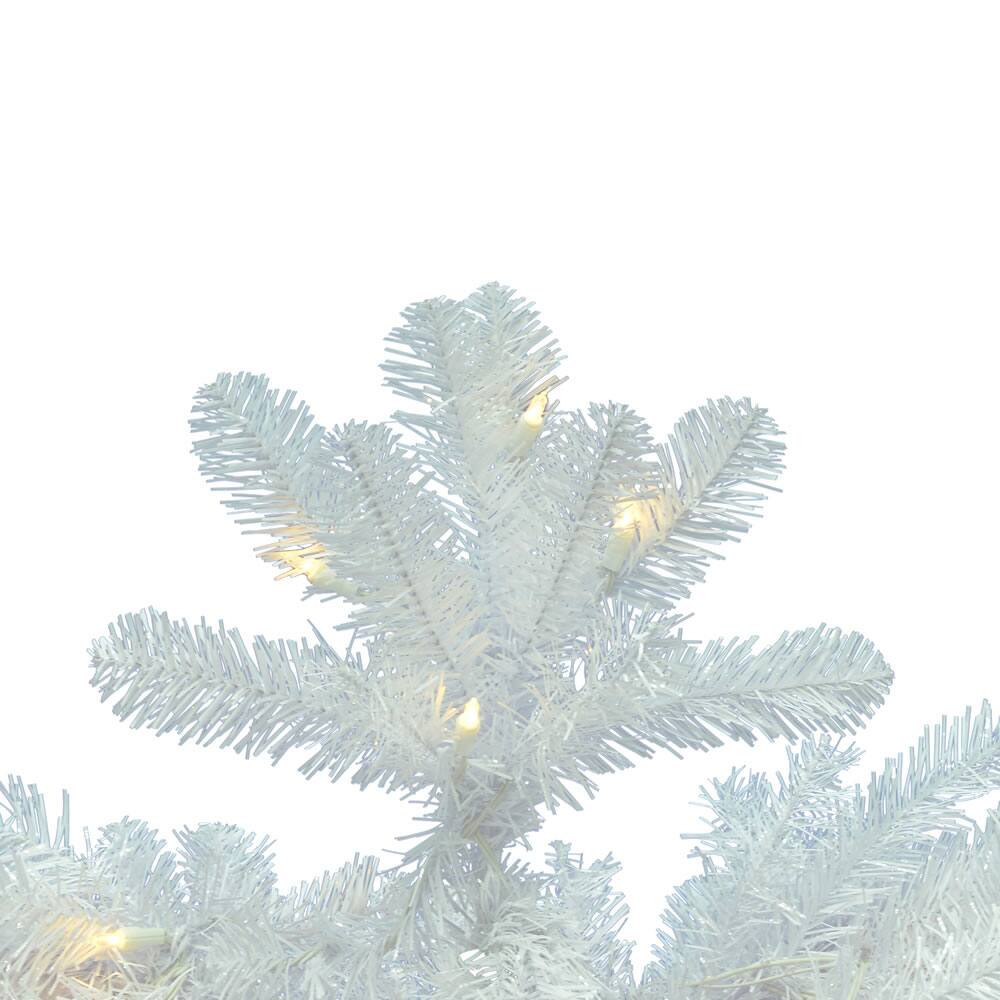 8.5ft. Pre-Lit White Salem Pine Artificial Christmas Tree, Warm White Dura-Lit LED Lights