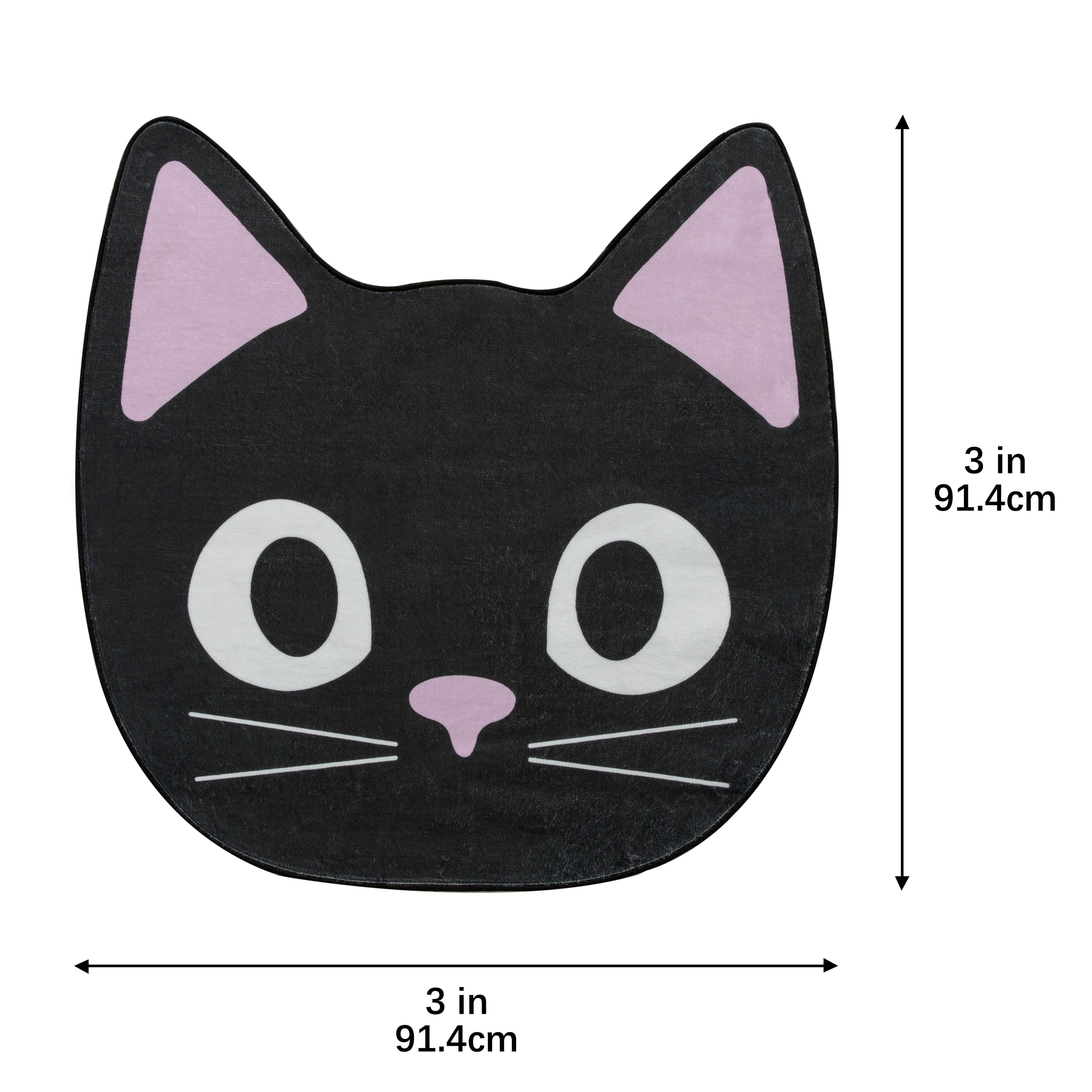 3ft. x 5ft. Black Cat Washable Area Rug by Ashland&#xAE;