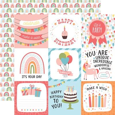 Birthday Girl Double-Sided Cardstock 12