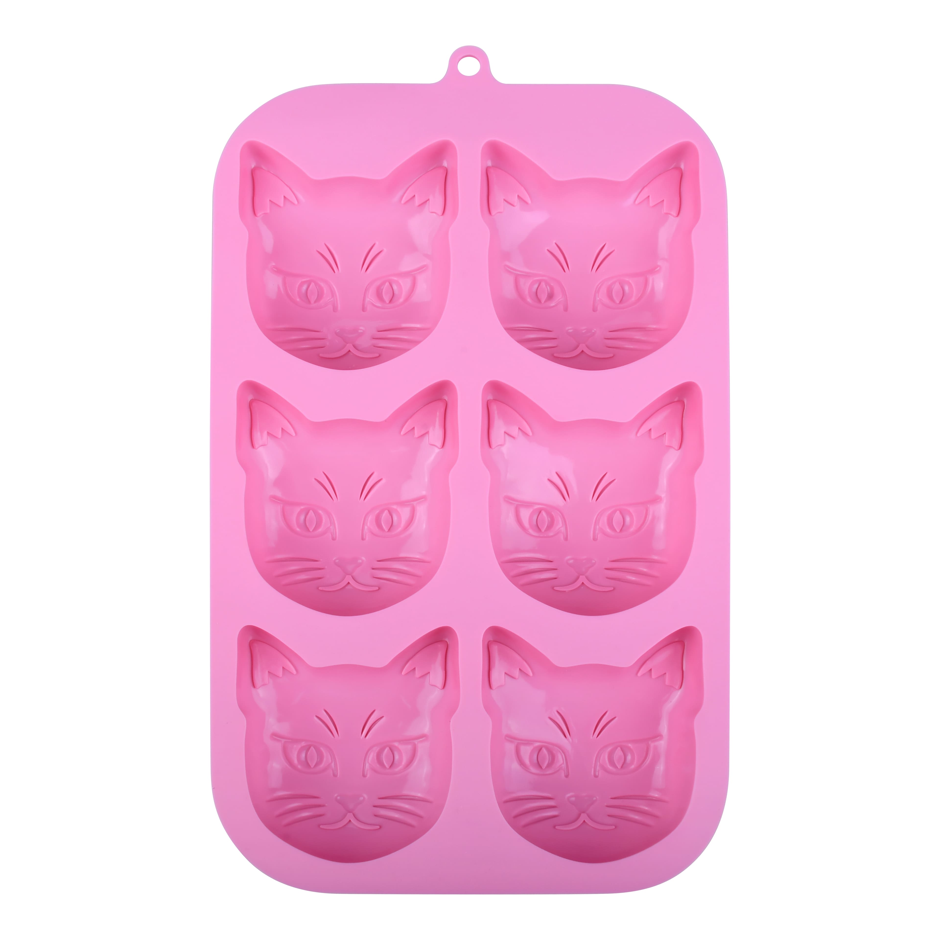 Cat Face  Silicone Treat Mold by Makery&#x2122;
