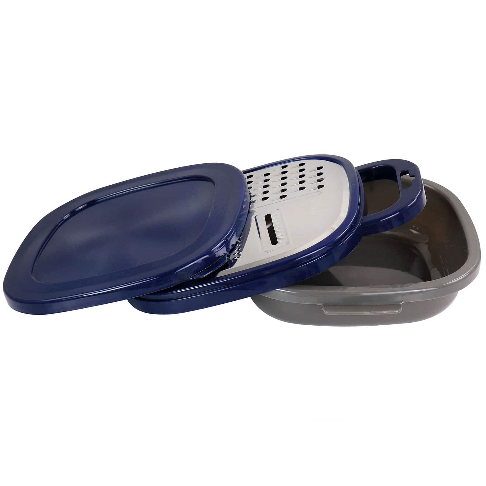 Oster&#xAE; Bluemarine Navy Flat Grater &#x26; Container Set