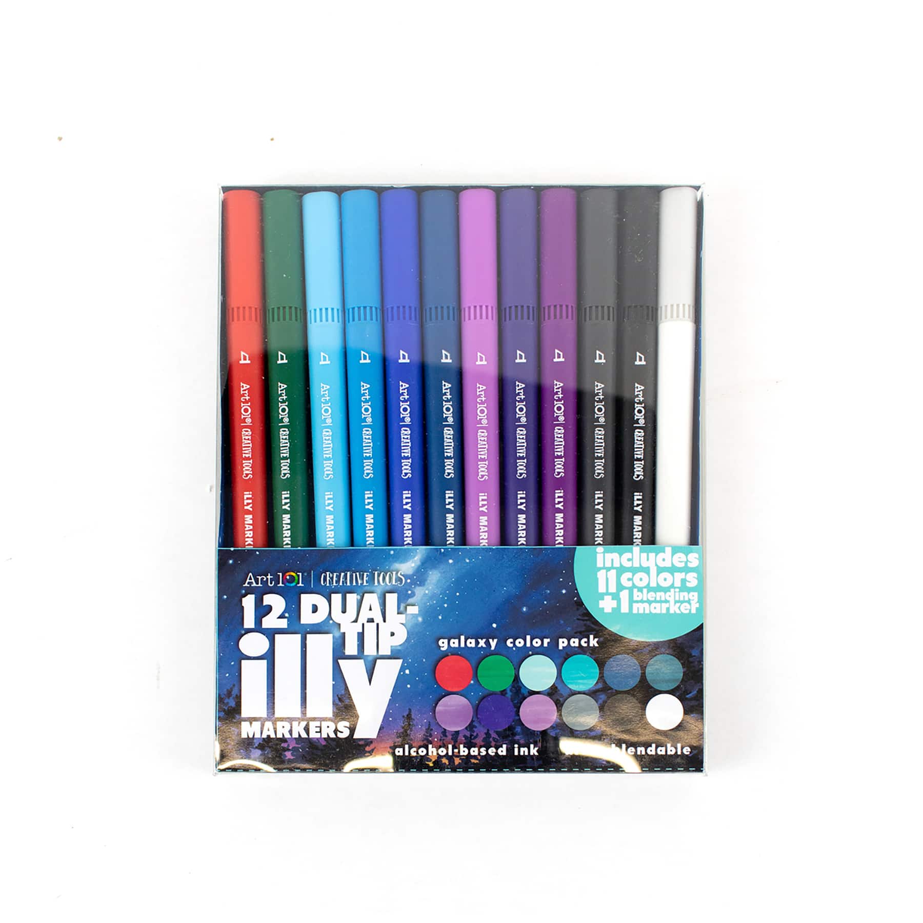 Art 101 Dual-Tip Illy Markers, 3 Packs of 12