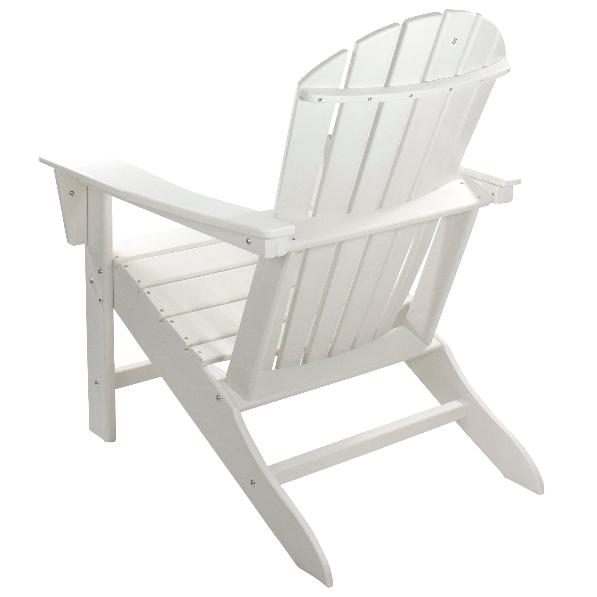 White All Weather Recycled Plastic Outdoor Adirondack Chair