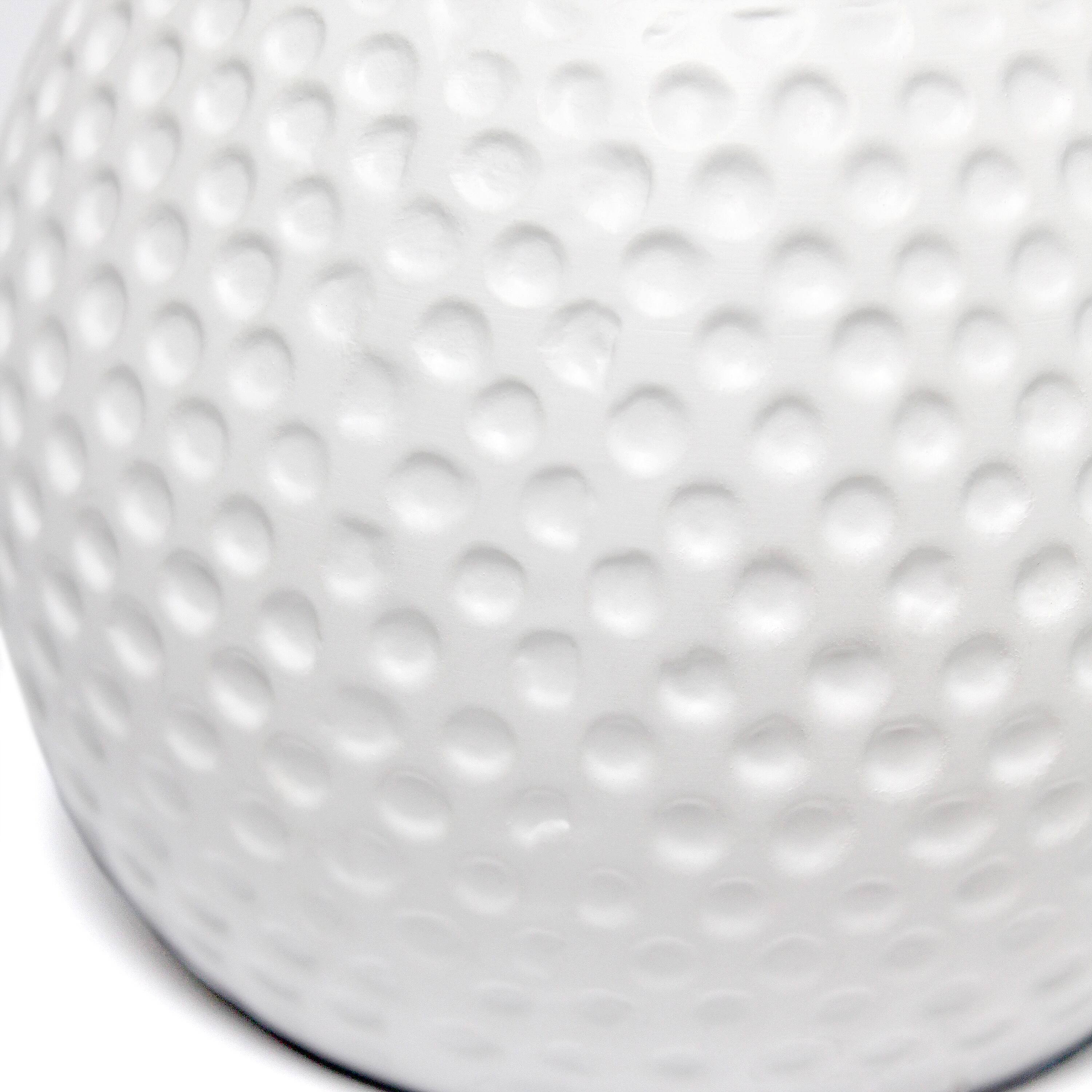 Simple Designs 11.5" Ceramic Table Lamp with Studded White Base