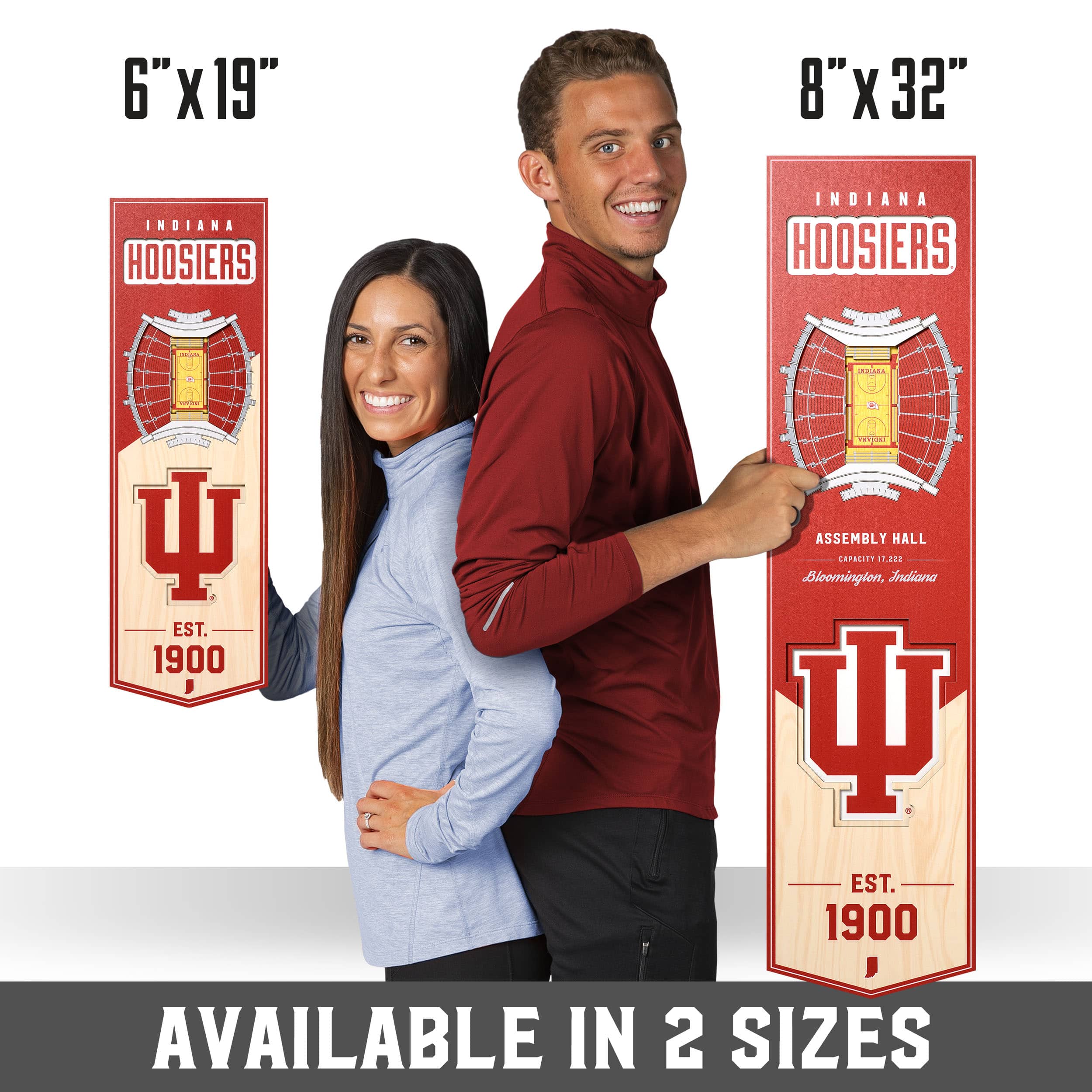 NCAA 6&#x22; x 19&#x22; StadiumView 3D Banner