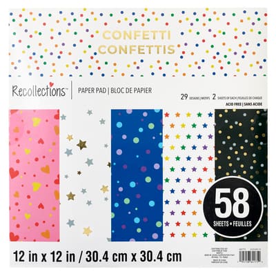 REC PPR PD 12X12 CONFETTI 58SH