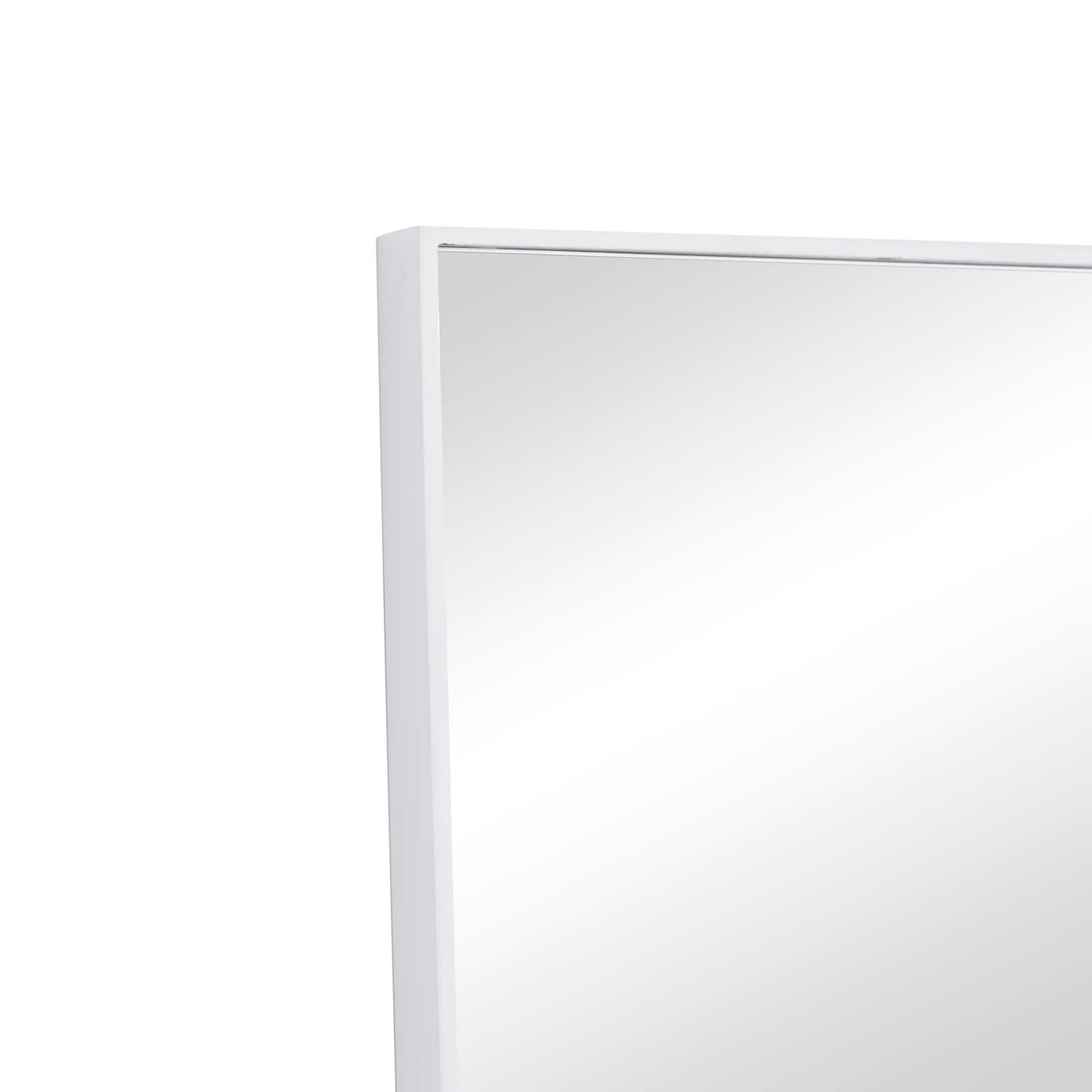White Contemporary Wall Mirror, 18" x 1" x 32" Michaels