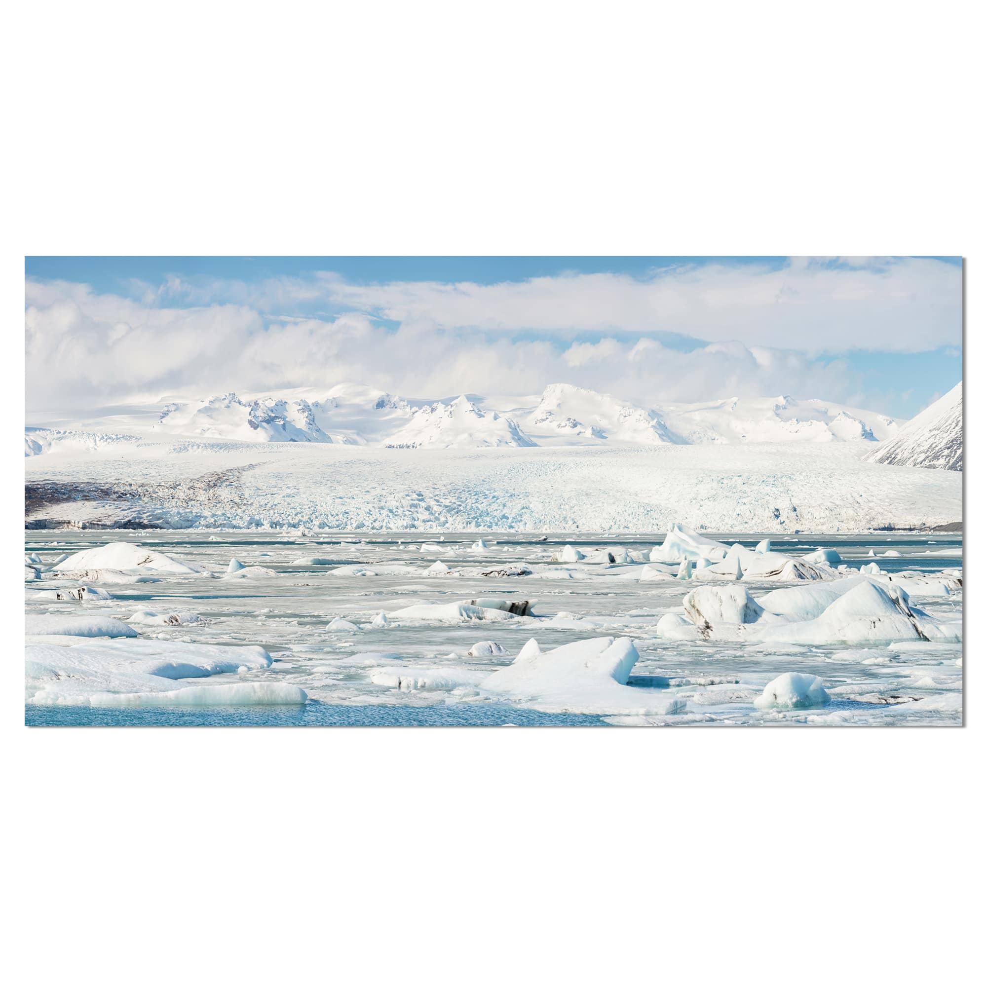 Designart - Vatnajokull Glacier in Iceland - Landscape Canvas Art Print