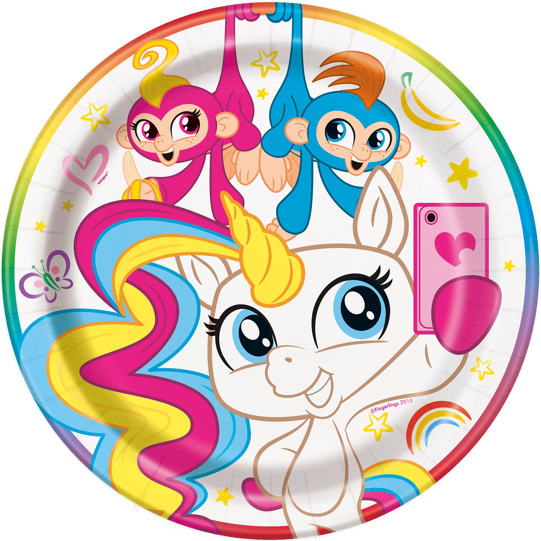 Fingerlings Birthday Plates Fingerlings Party Supplies