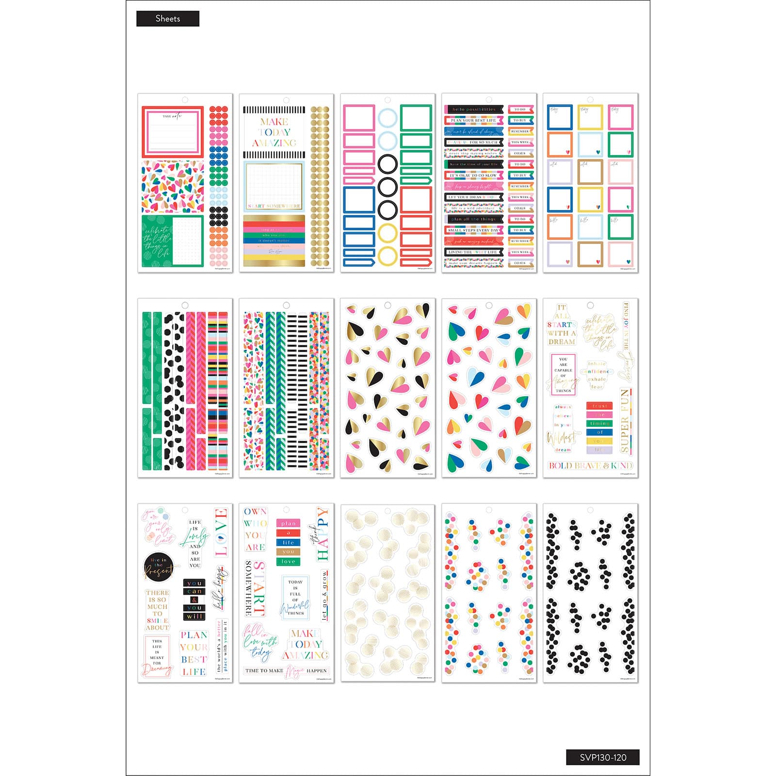 The Happy Planner® Bold & Bright Sticker Book