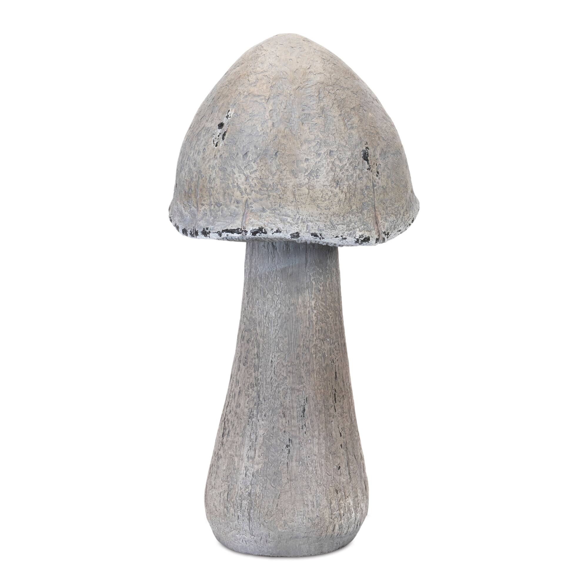 17&#x22; Faux Stone Mushroom Garden Accents. 2ct.