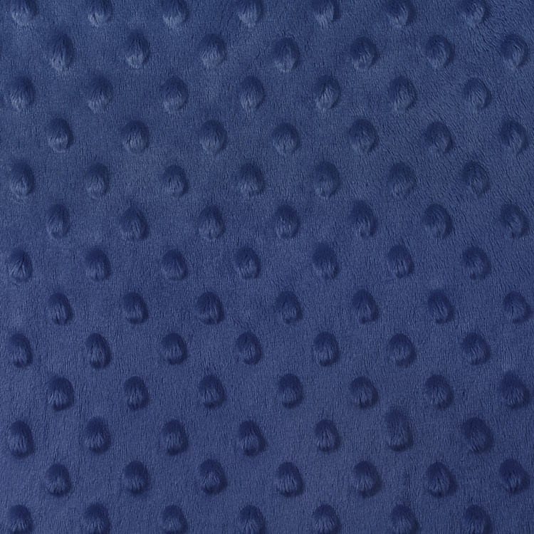 Navy Blue Minky Dot
