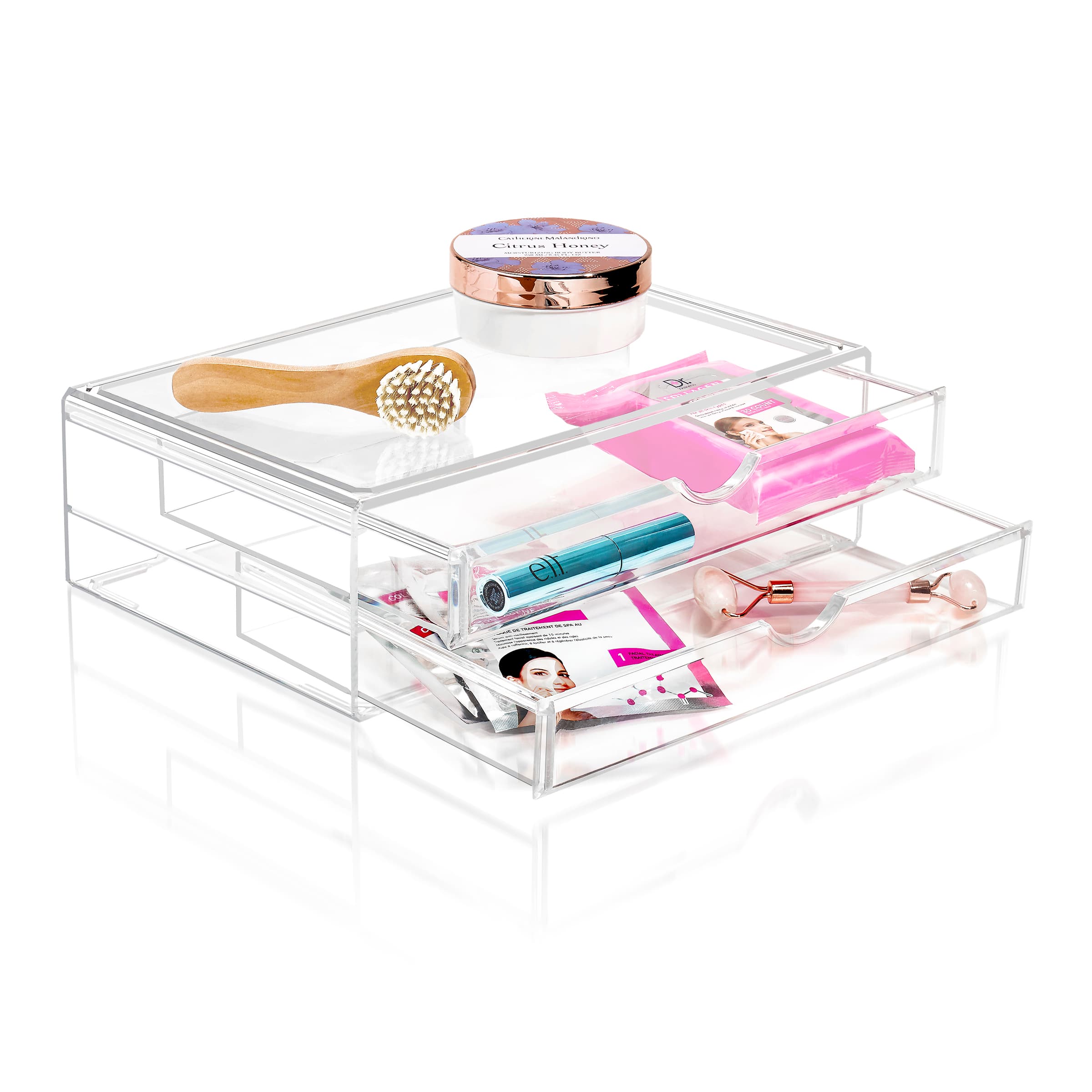 Sorbus 2-Drawer Extra Large Acrylic Cosmetic Organizer
