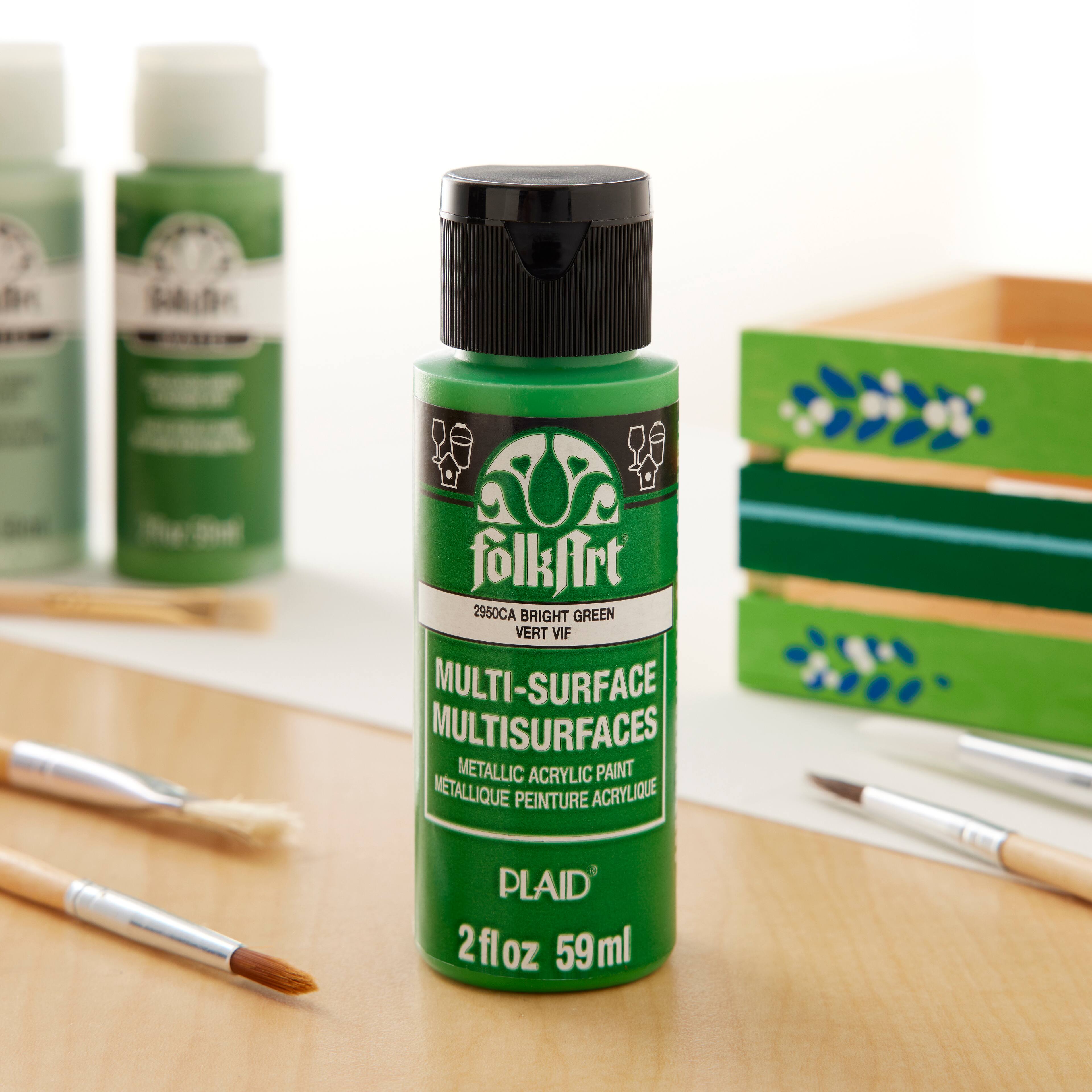 12 Pack: FolkArt&#xAE; Multi-Surface Satin Acrylic Paint, 2oz.
