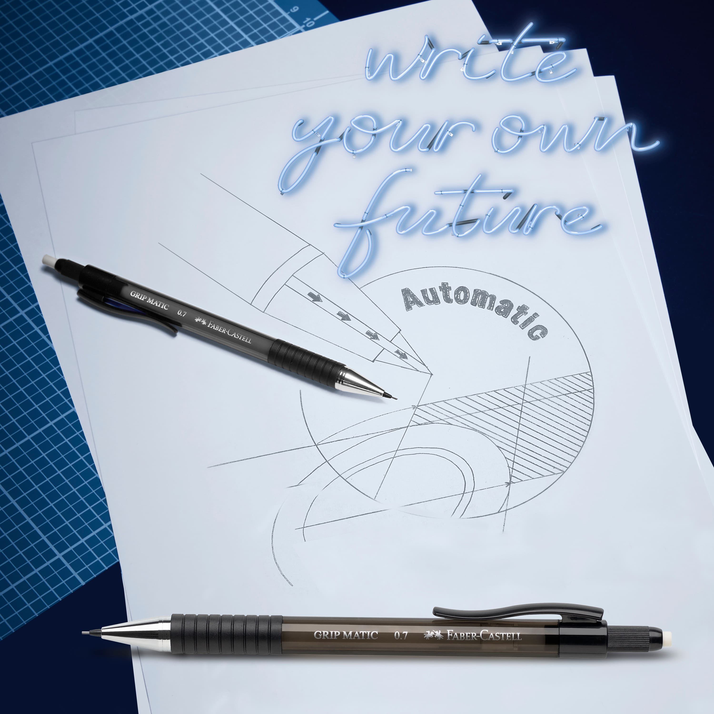12 Pack: Faber-Castell® Grip Matic Mechanical Pencil