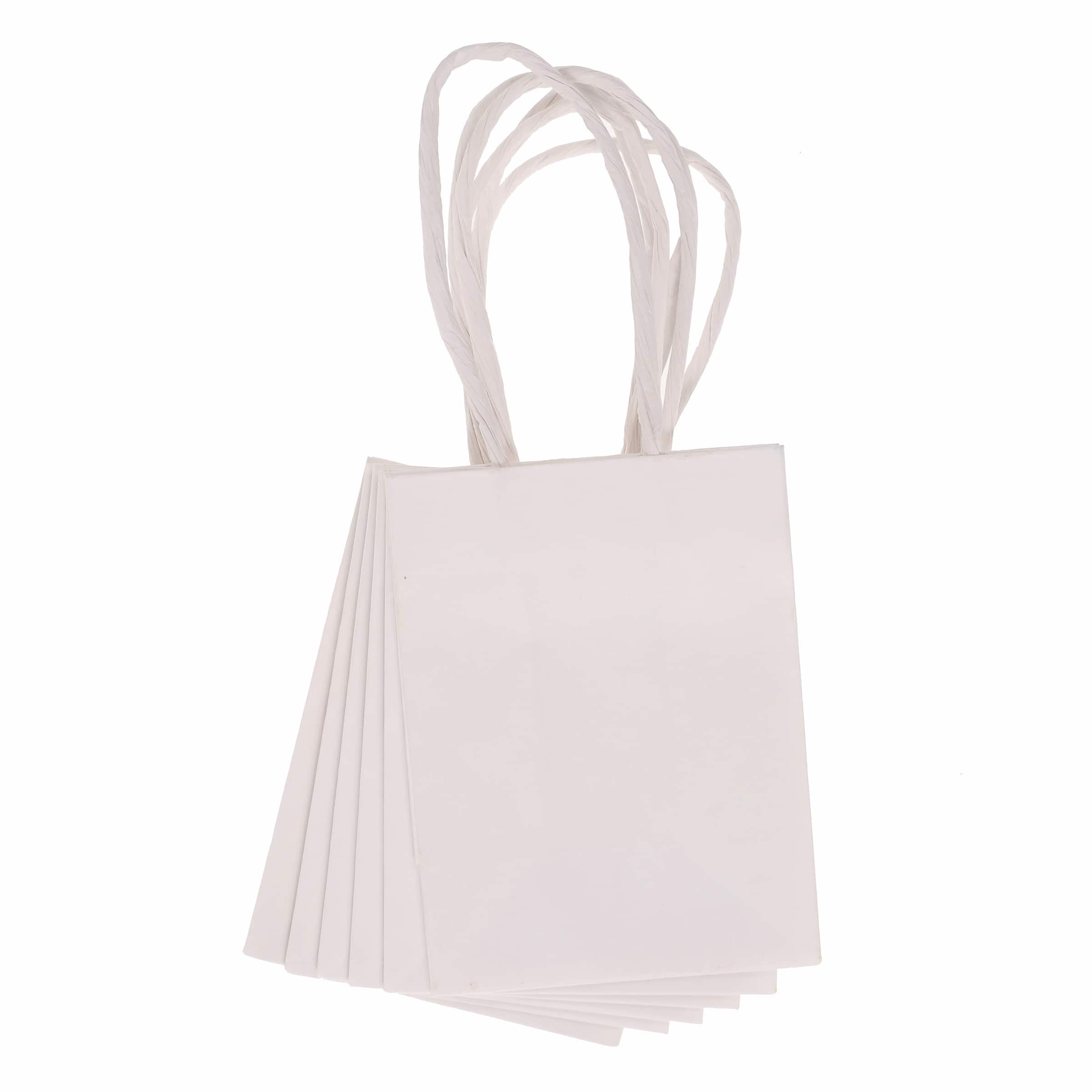 plain white gift bags