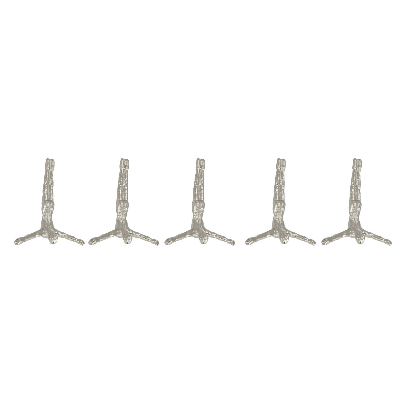 10&#x22; Aluminum Modern Figurine Wall D&#xE9;cor Set