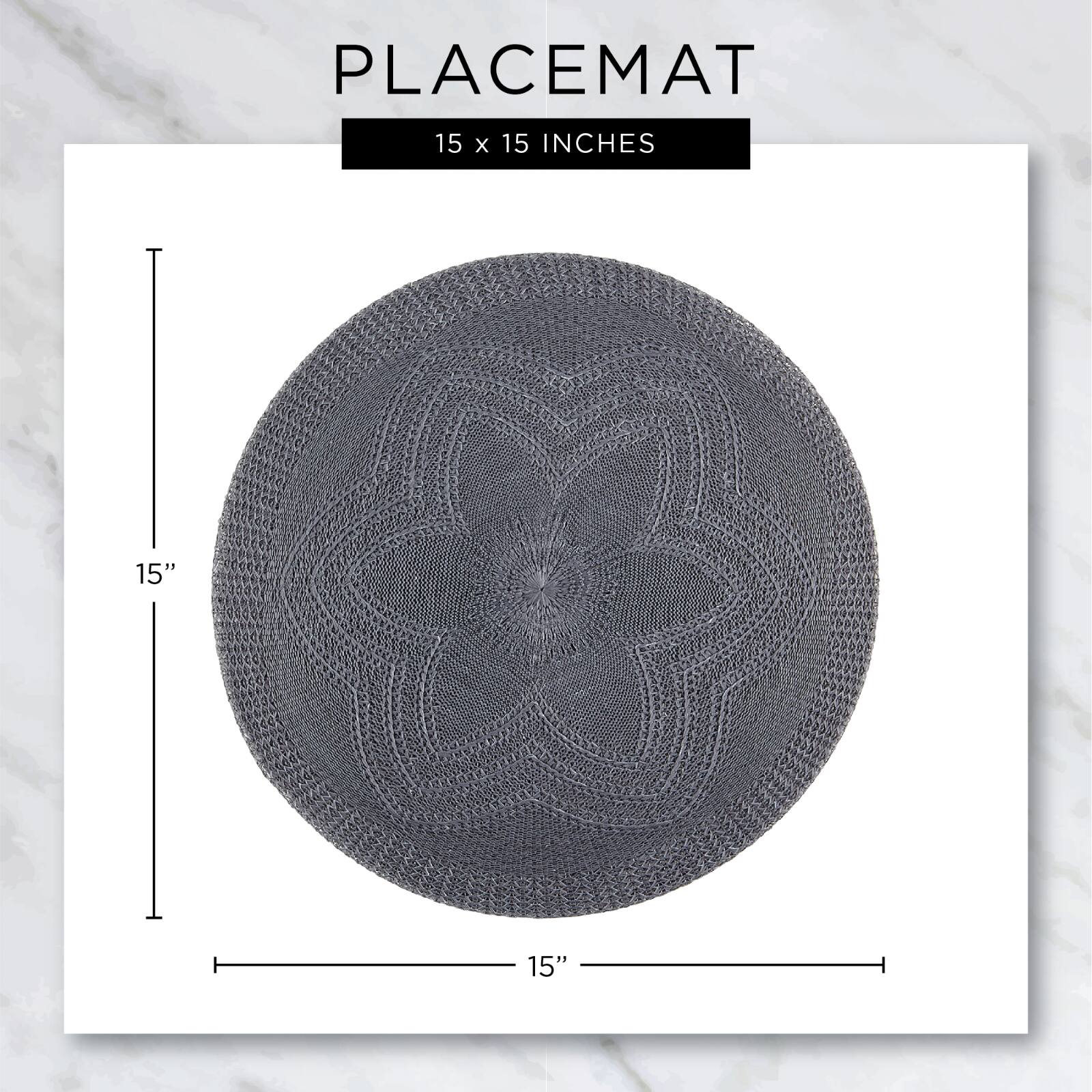 DII&#xAE; Tassel Fringe Woven Round Placemats, 6ct.
