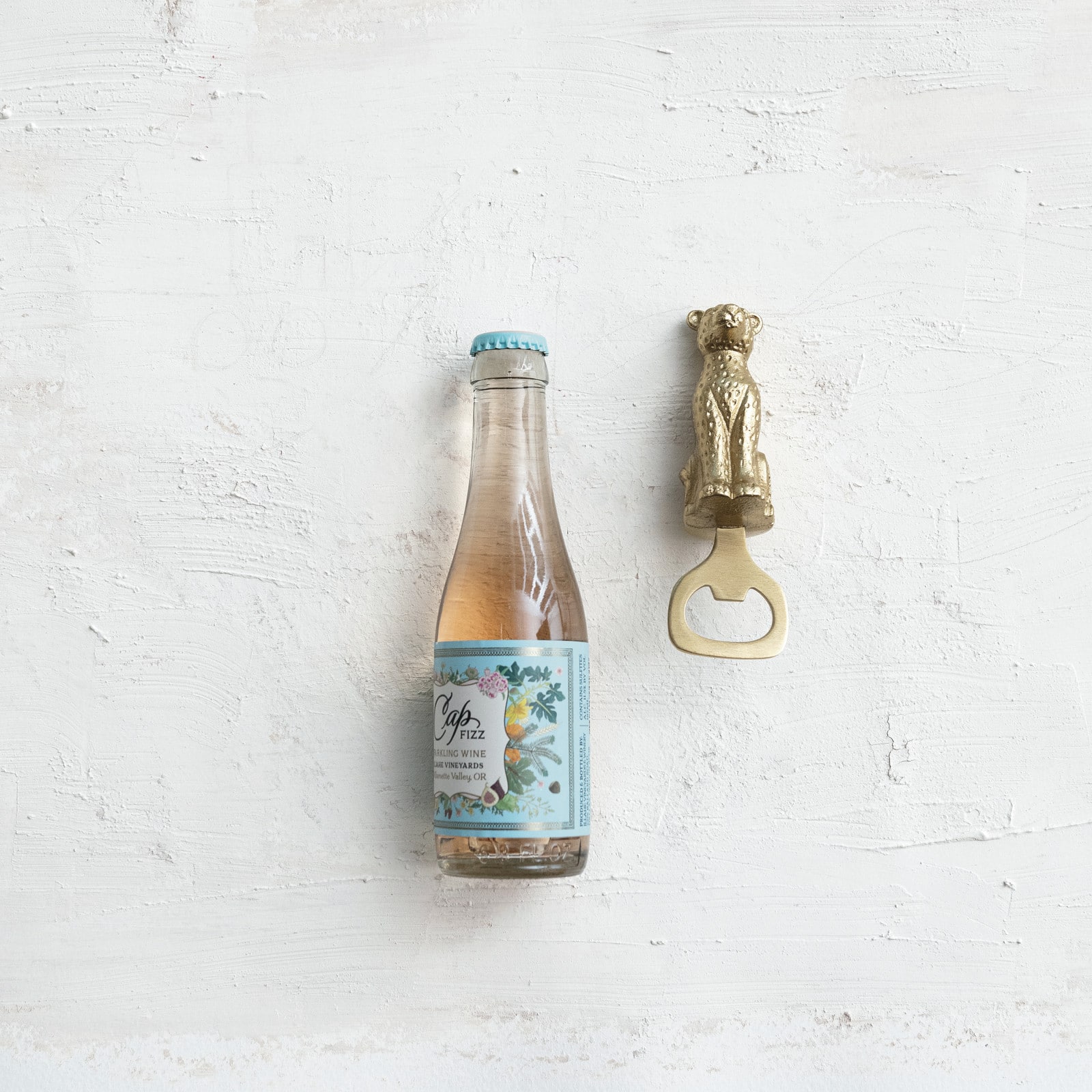 Hello Honey® Gold Antique-Style Cheetah Bottle Opener