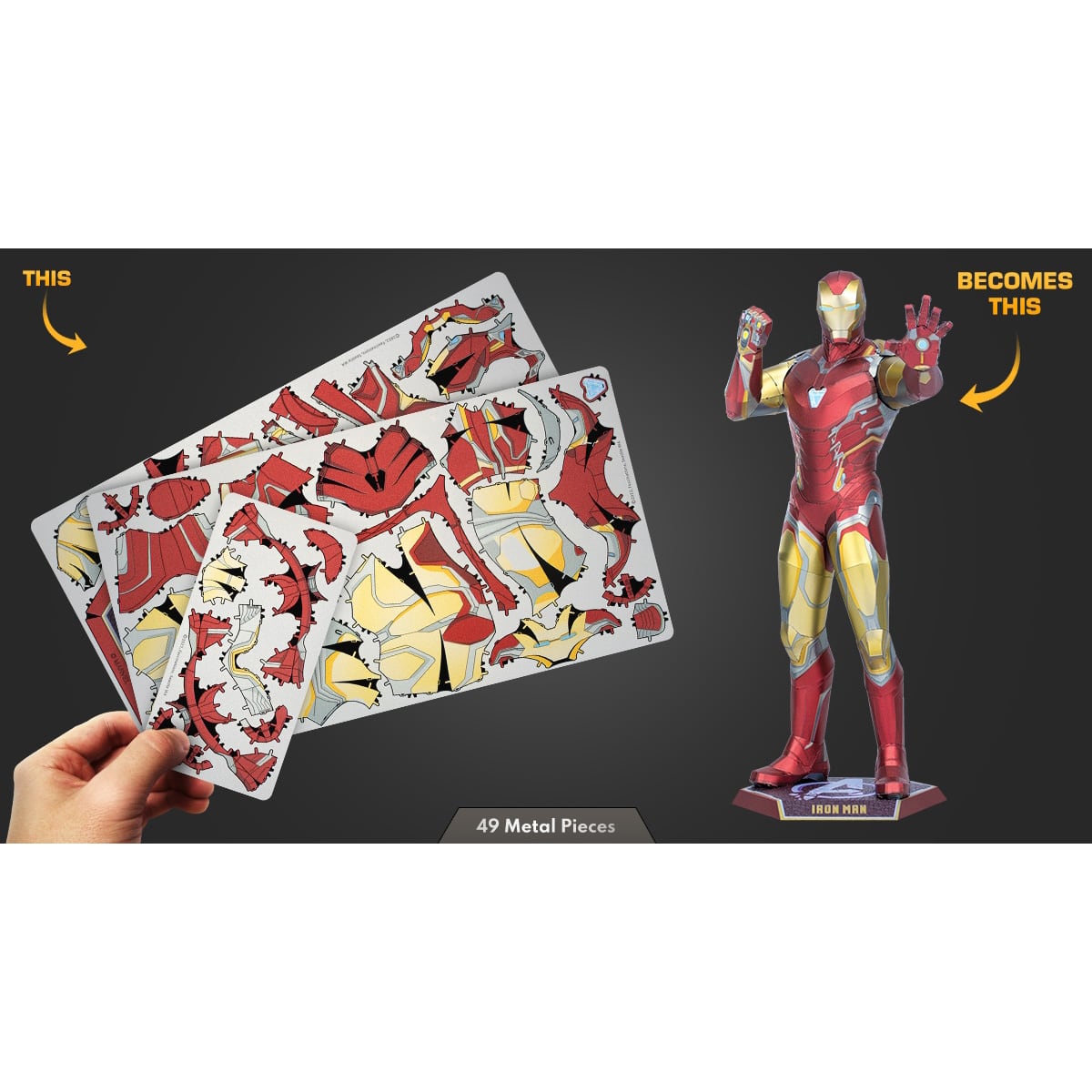 Metal Earth&#xAE; Premium Series Iron Man Mark LXXXV Steel Model Kit