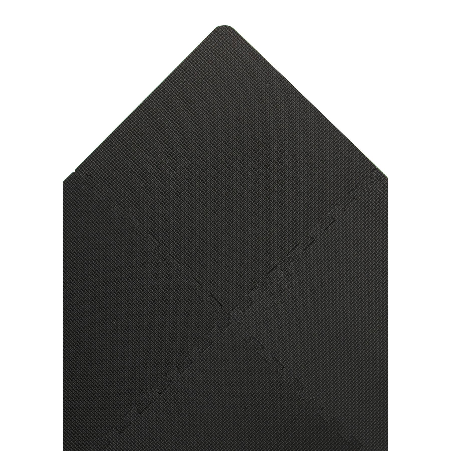 FloorPops Black Puzzle Interlocking Floor Tiles Set of 9