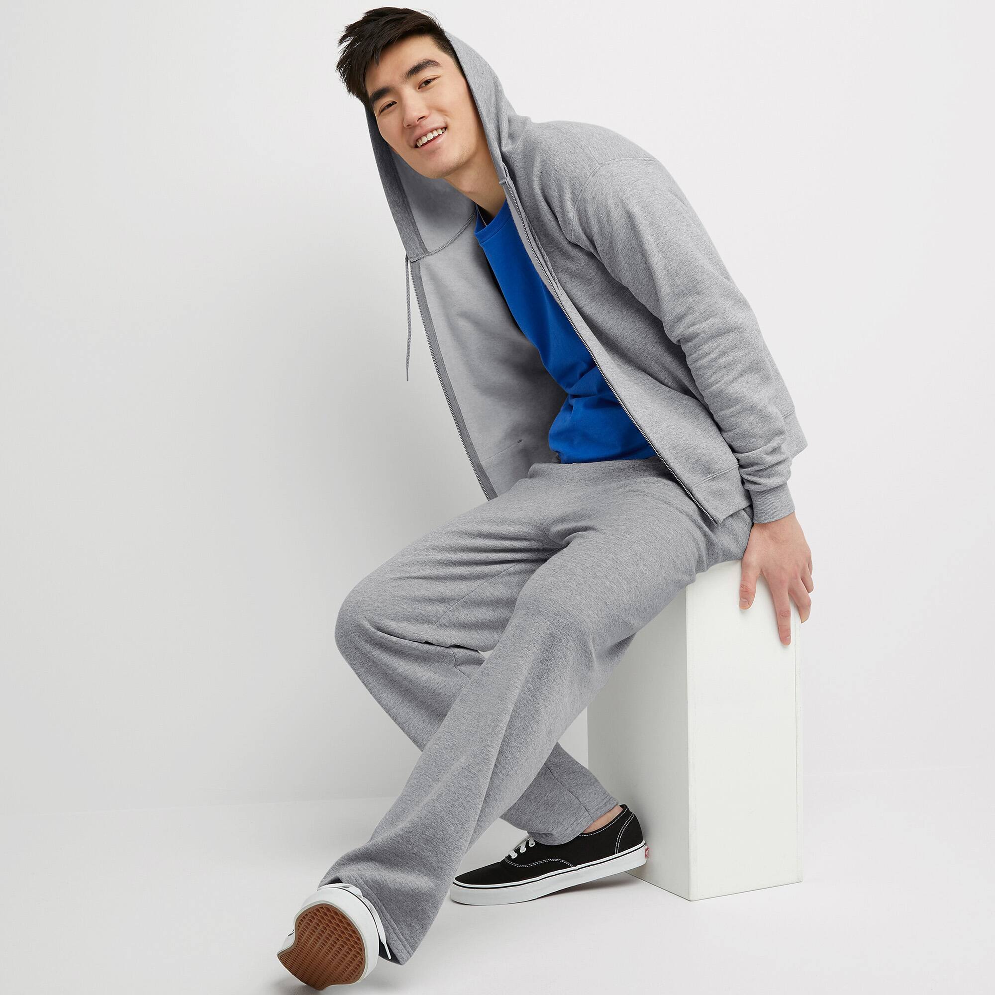 Hanes EcoSmart Fleece Full-Zip Men&#x27;s Hoodie