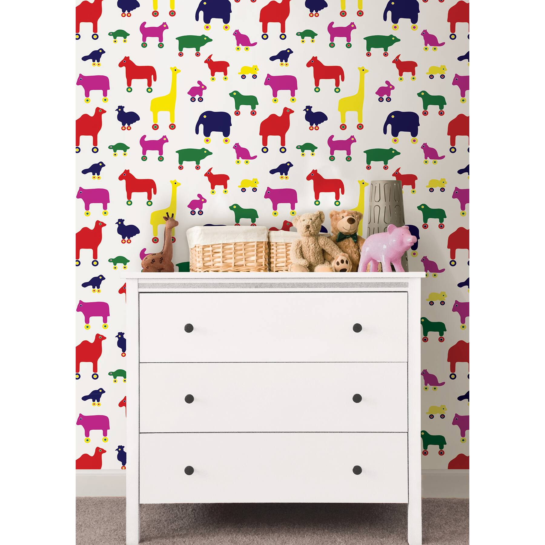 Brewster Marimekko Multicolor Rulla Peel &#x26; Stick Wallpaper