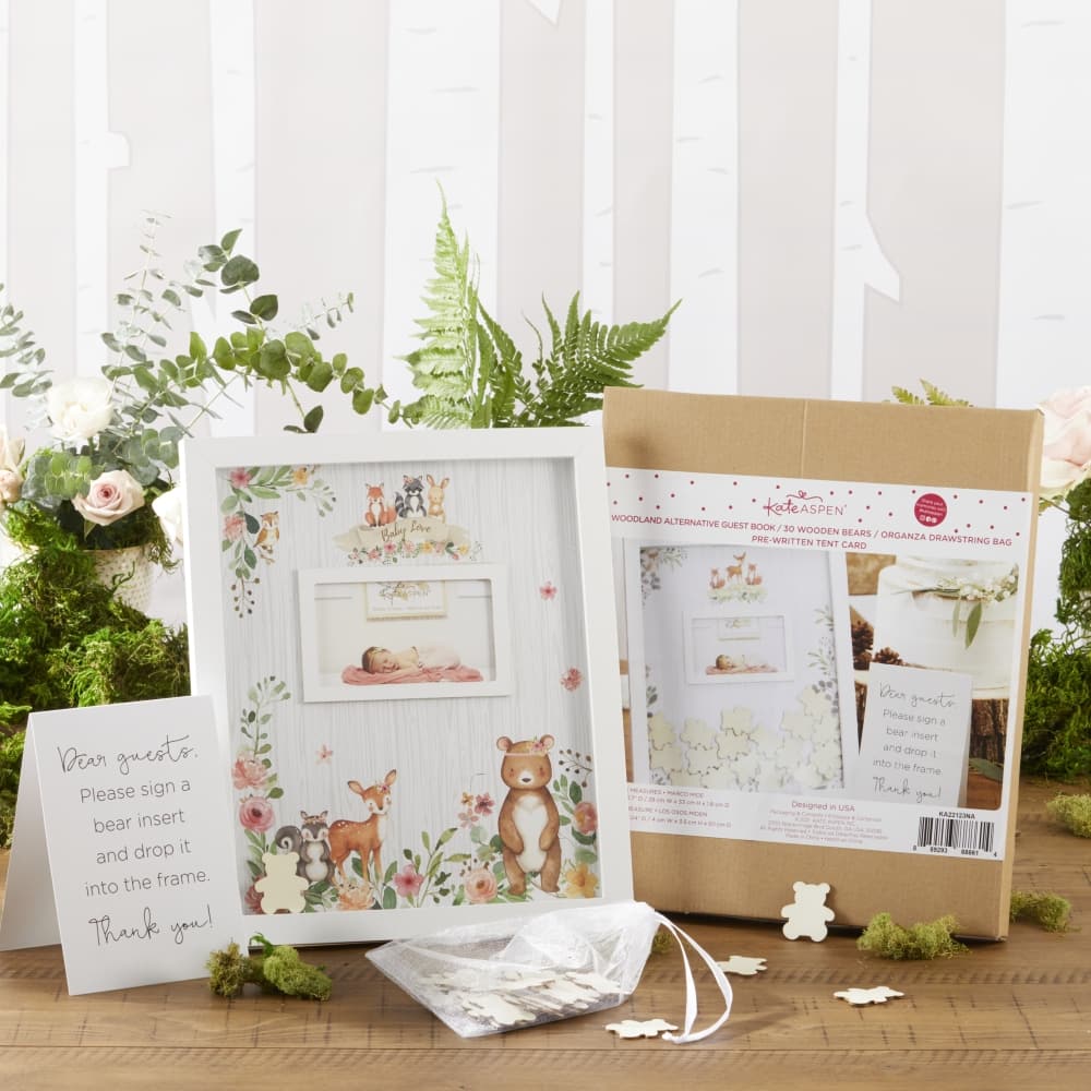 Kate Aspen® Pink Woodland Baby Shower Guest Book Alternative
