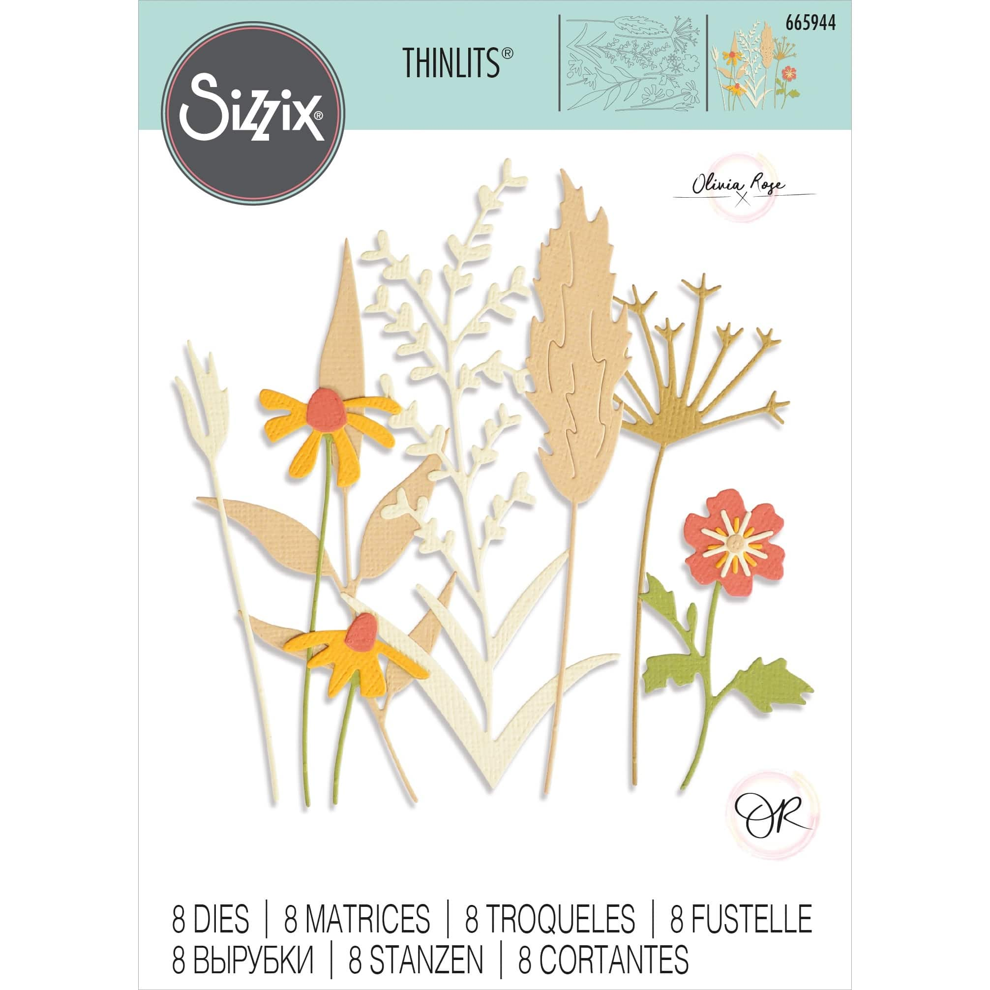 Sizzix&#xAE; Thinlits&#x2122; Olivia Rose Autumn Stems Dies