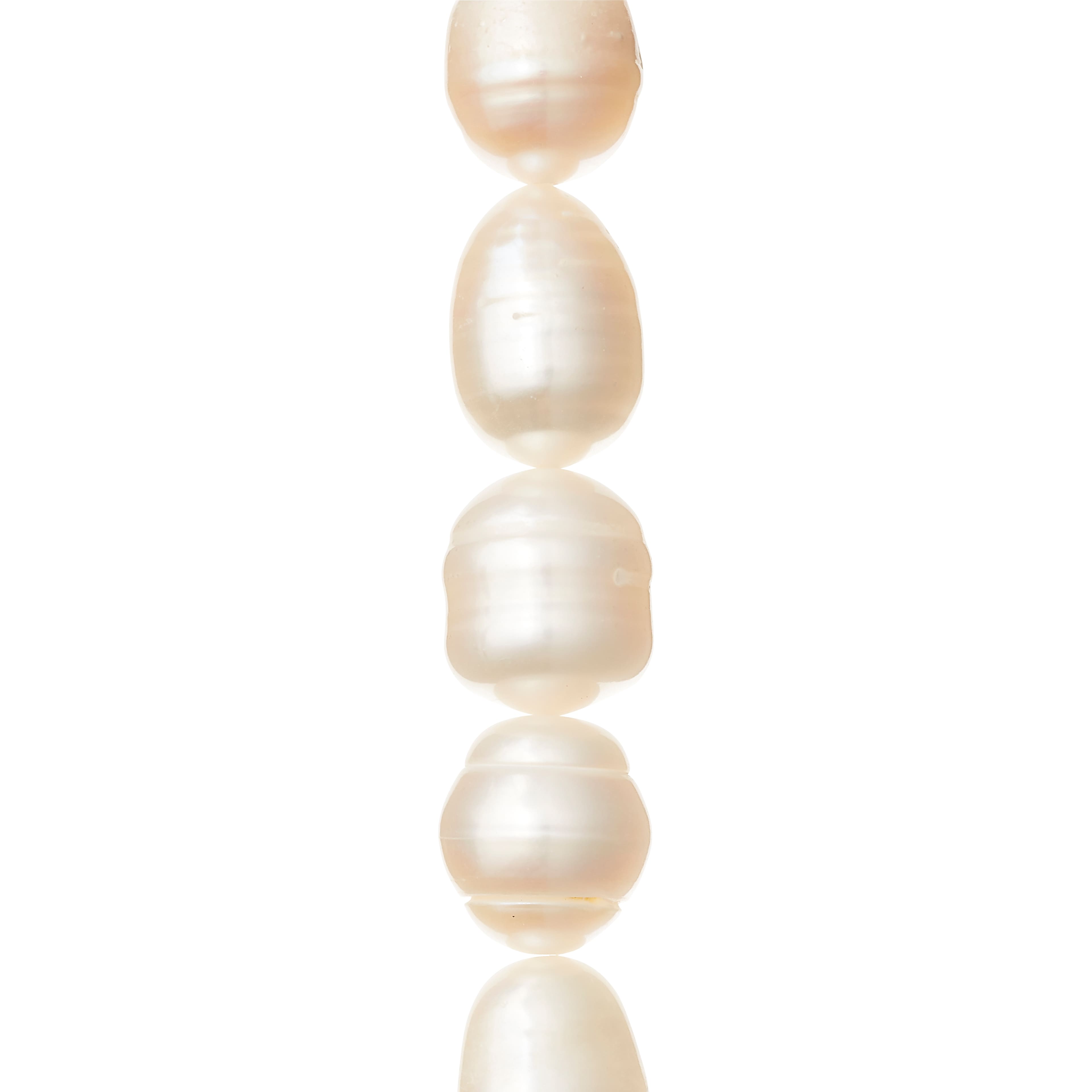 Natural Freshwater Pearl Beads, freeform, approx 11-12mm, 35cm