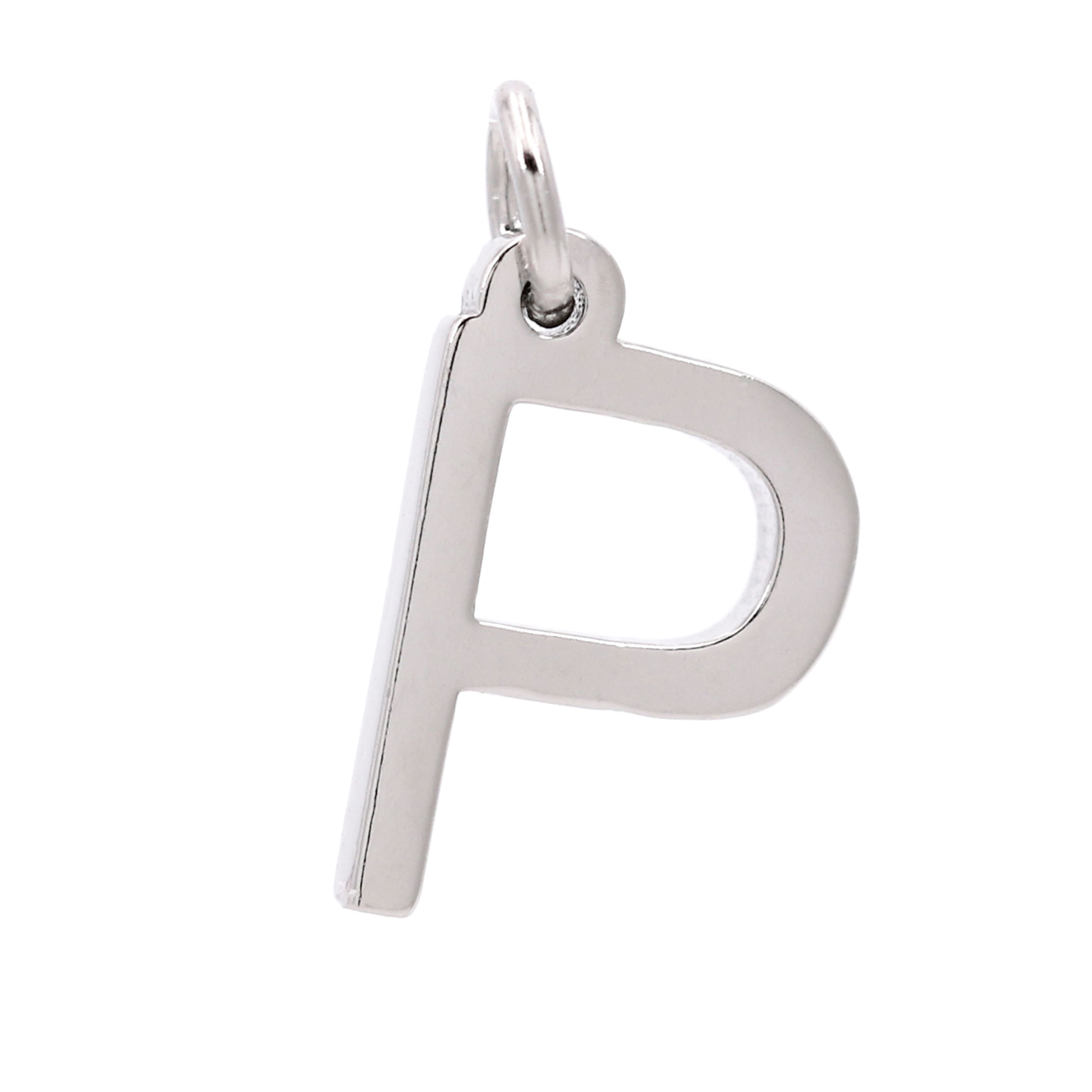 12 Pack: Sterling Silver Alphabet Charm by Bead Landing™