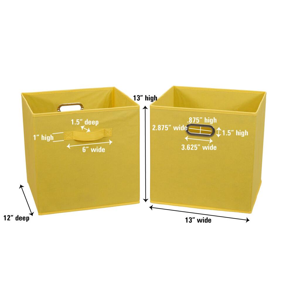 2 Pack Household Essentials 13" Fabric Storage Bins