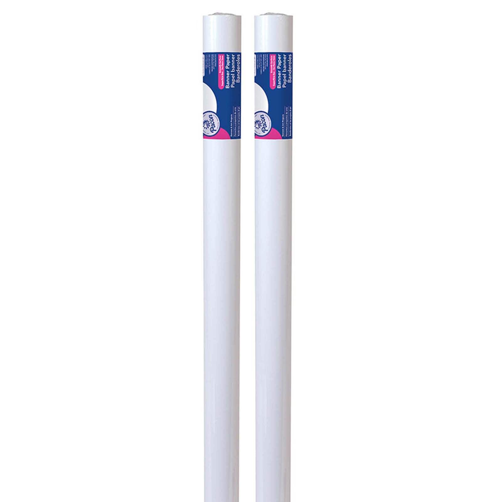 Pacon® 36" x 75 ft White Banner Roll, 2 Pack