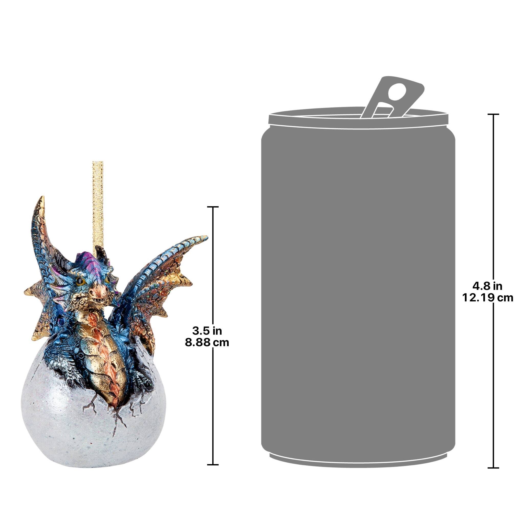 Design Toscano Hard Boiled Dragon Hatchling Holiday Ornament