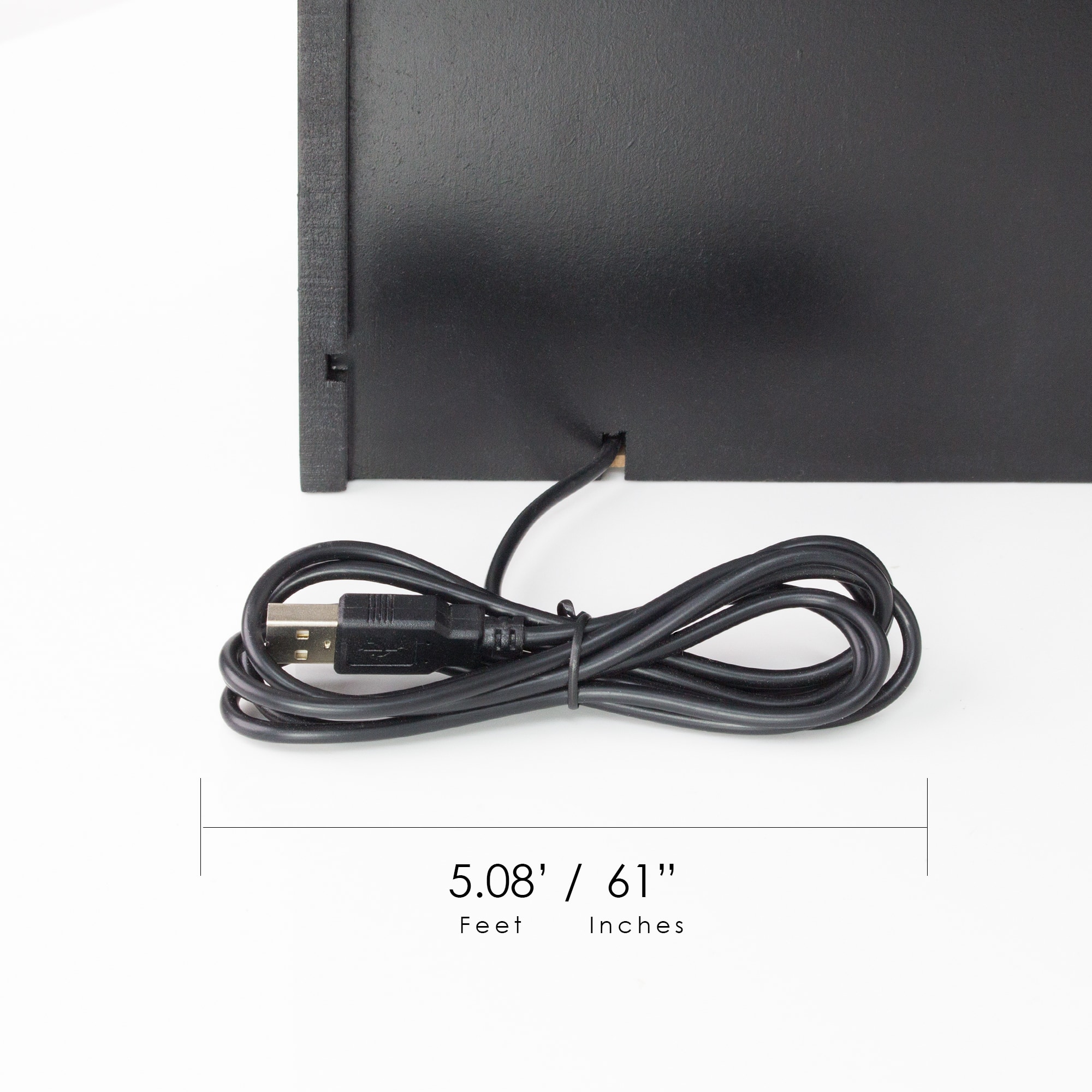 American Art D&#xE9;cor&#x2122; Black Space Saving Desk Organizer with USB Port