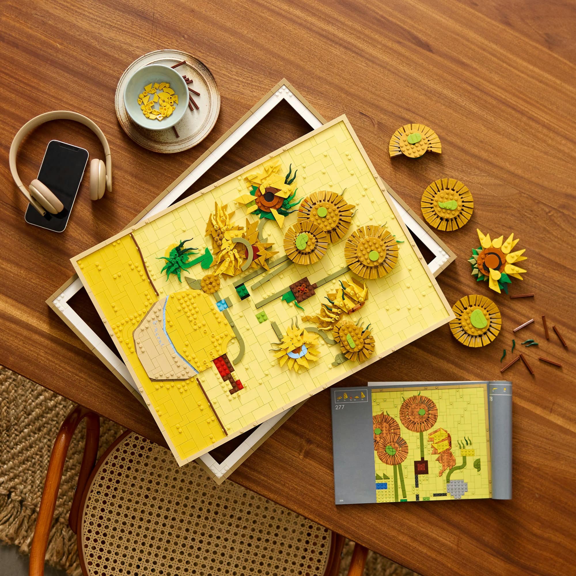 LEGO&#xAE; Art Vincent van Gogh &#x2013; Sunflowers Wall Artwork Building Set 31215