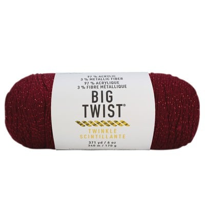Big Twist® Twinkle Yarn, Color: Mulberry | Michaels