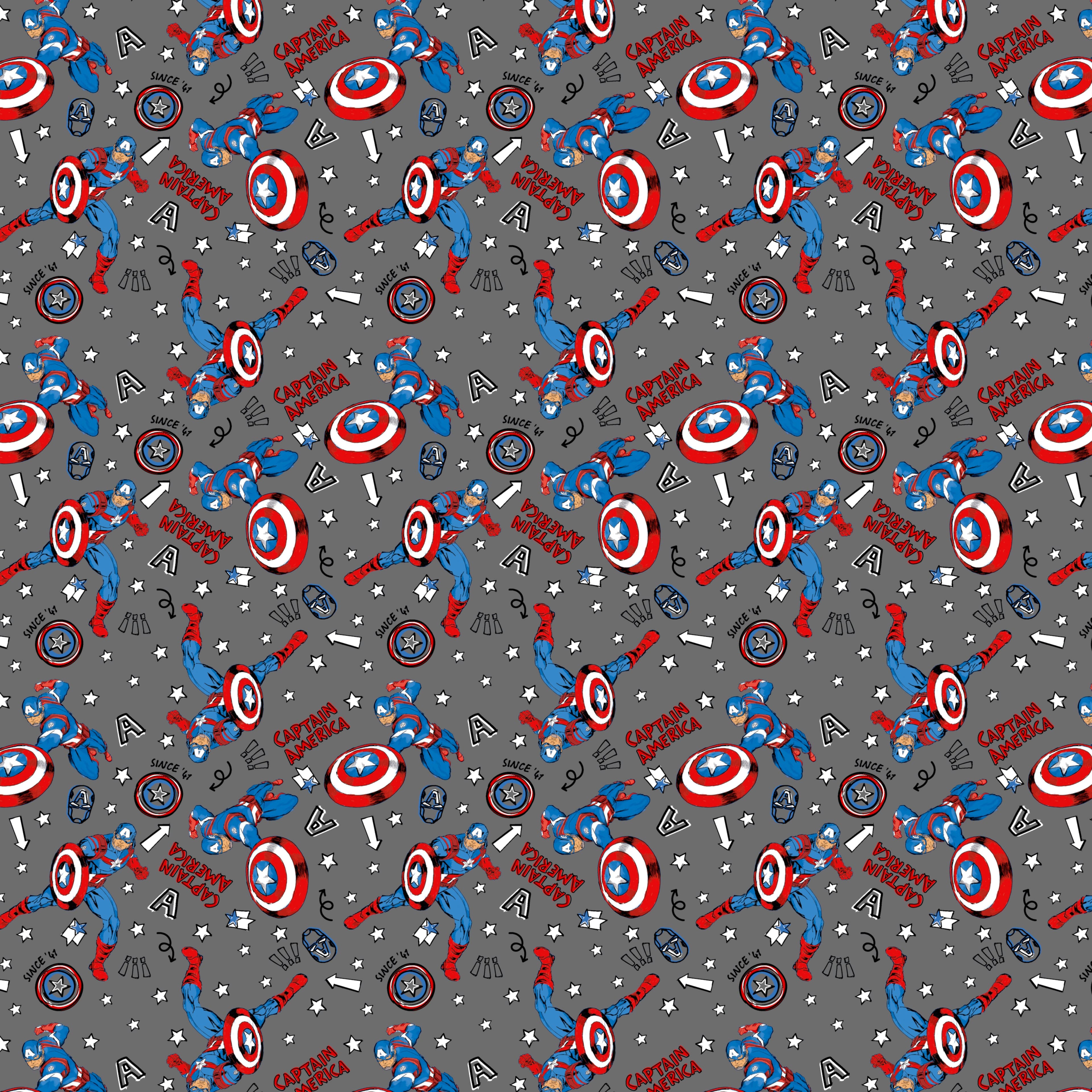 Marvel® Avengers Captain America Cotton Fabric