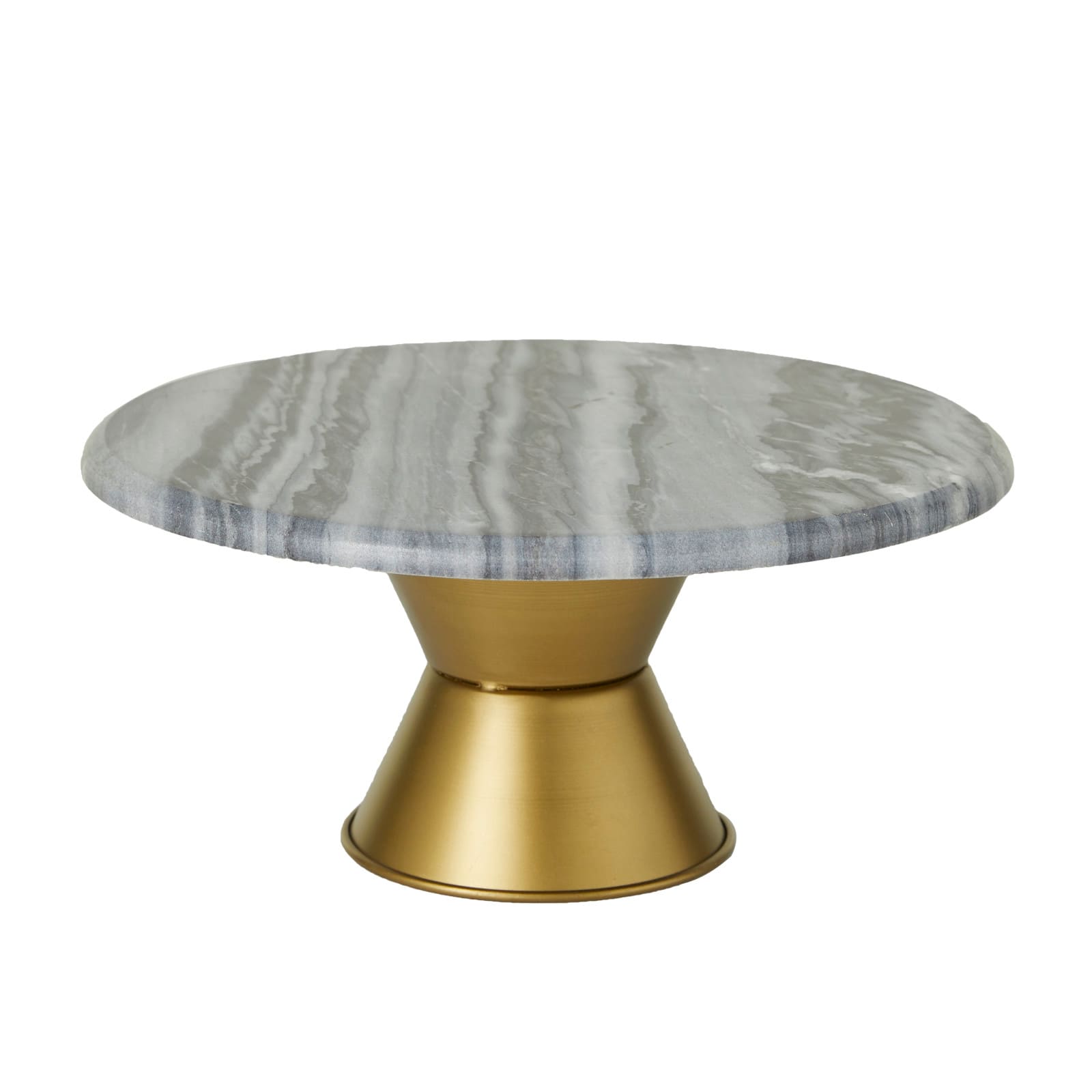 Grey Glam Cake Stand, 14" x 14" x 7"