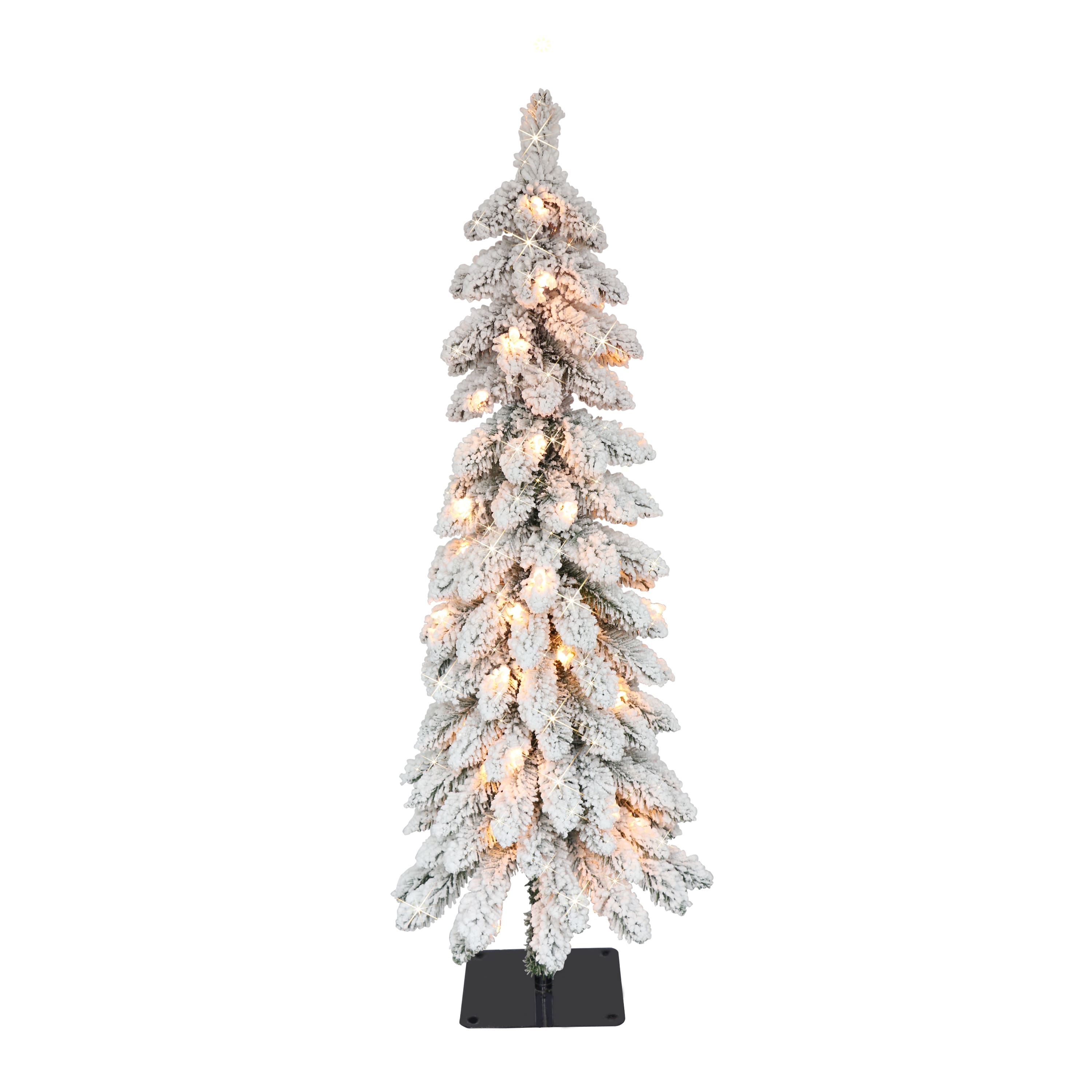 4ft. Pre-Lit Alpine Artificial Christmas Tree, Clear Lights