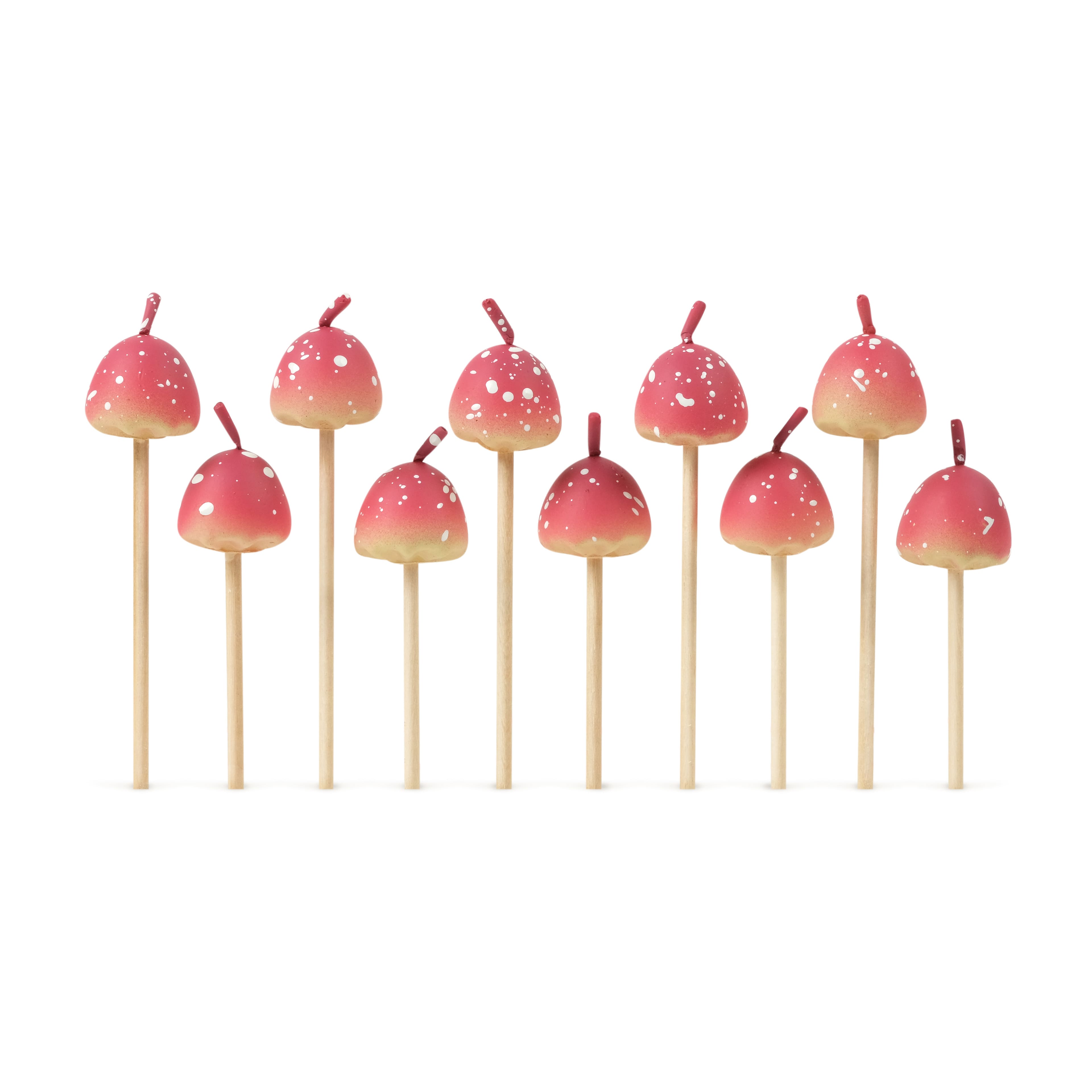 Fred&#xAE; Woodland Wicks&#x2122; Mushroom Party Candles, 10ct.