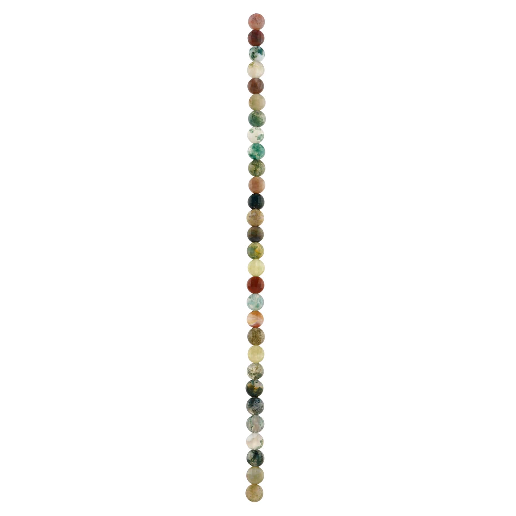 Jasper Facet Coin Beads, 6mm by Bead Landing™