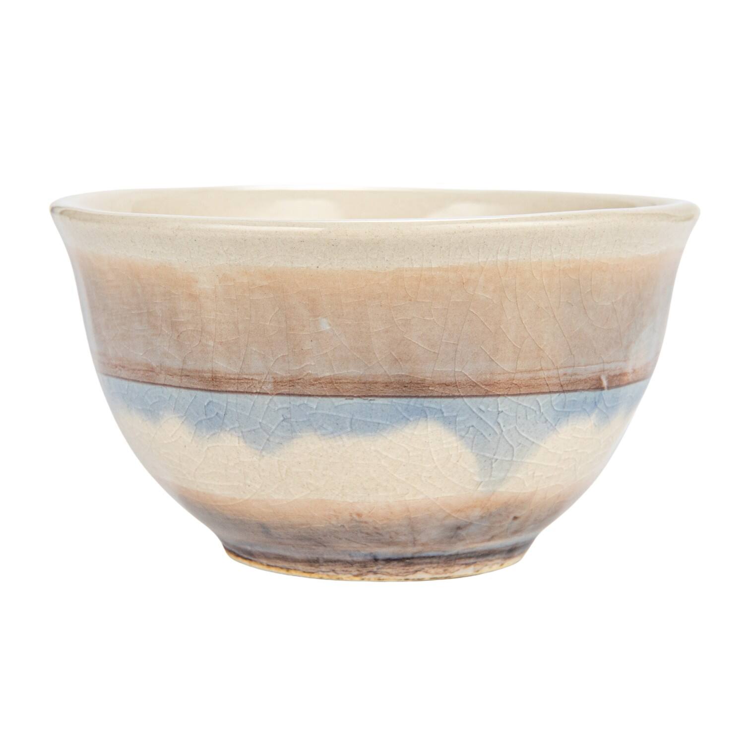 2&#x22; Multicolor Stoneware Bowls with Stripes, 12ct.