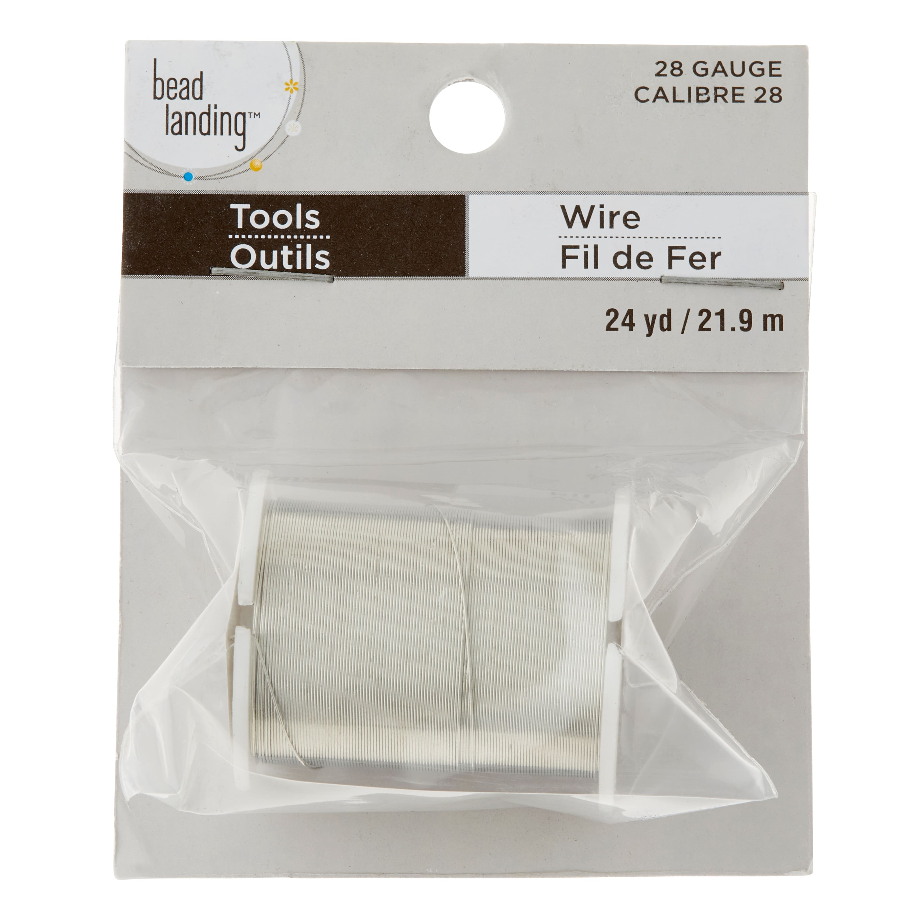 Bead Landing™ Beading Wire, Silver