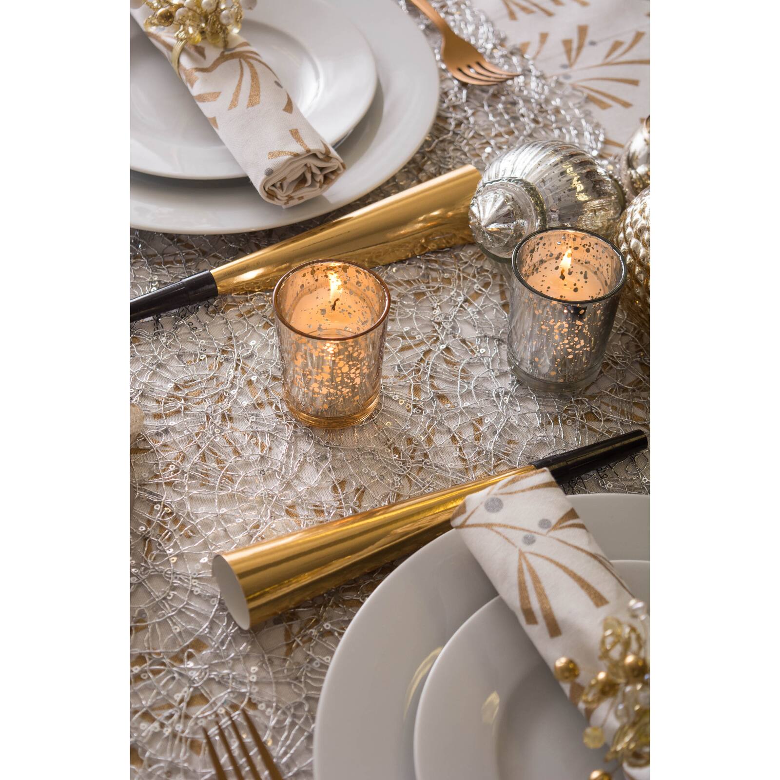 DII® 10ft. Sequin Mesh Table Runner Roll