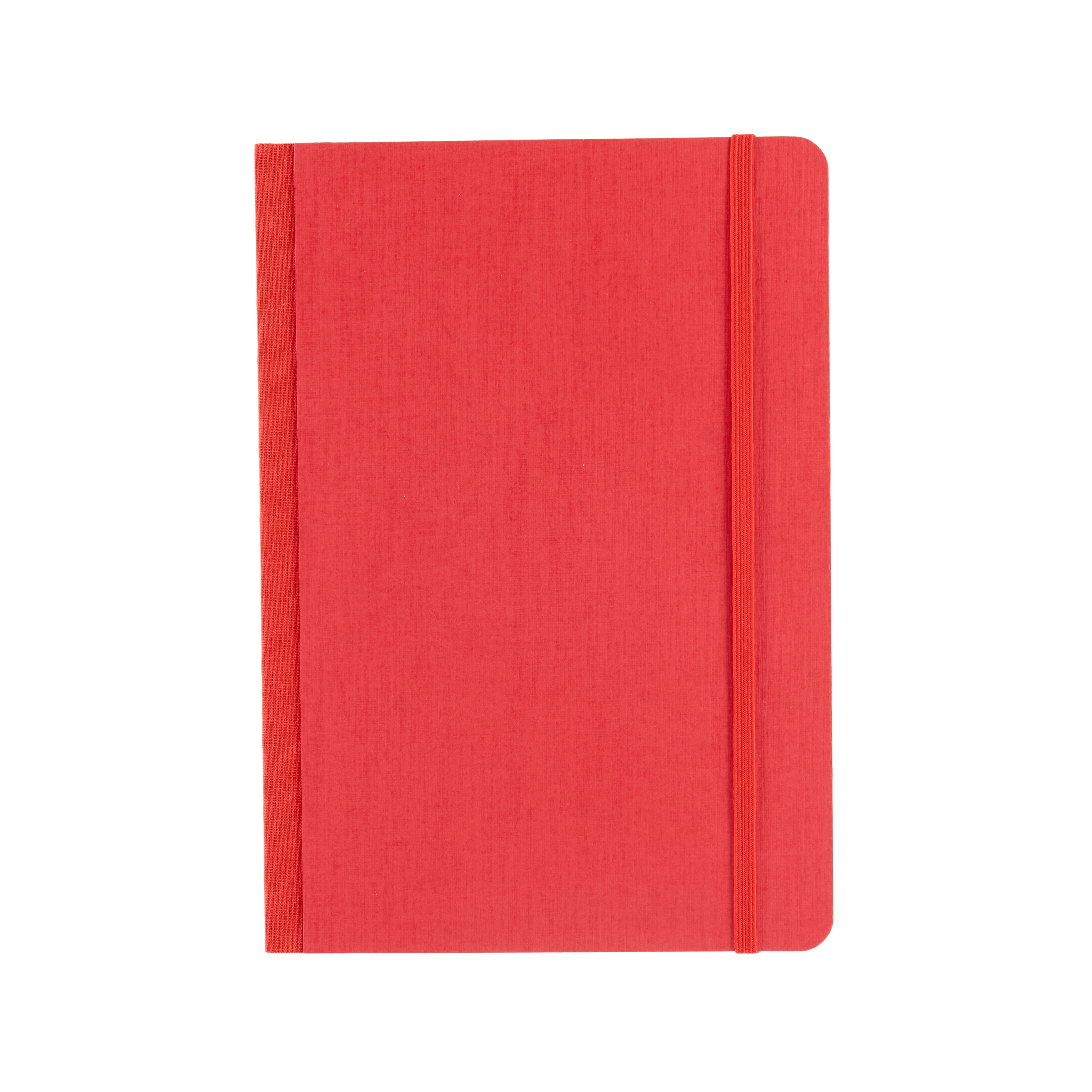 Fabriano® EcoQua Plus A5 Dotted Red Fabric-Bound Notebook