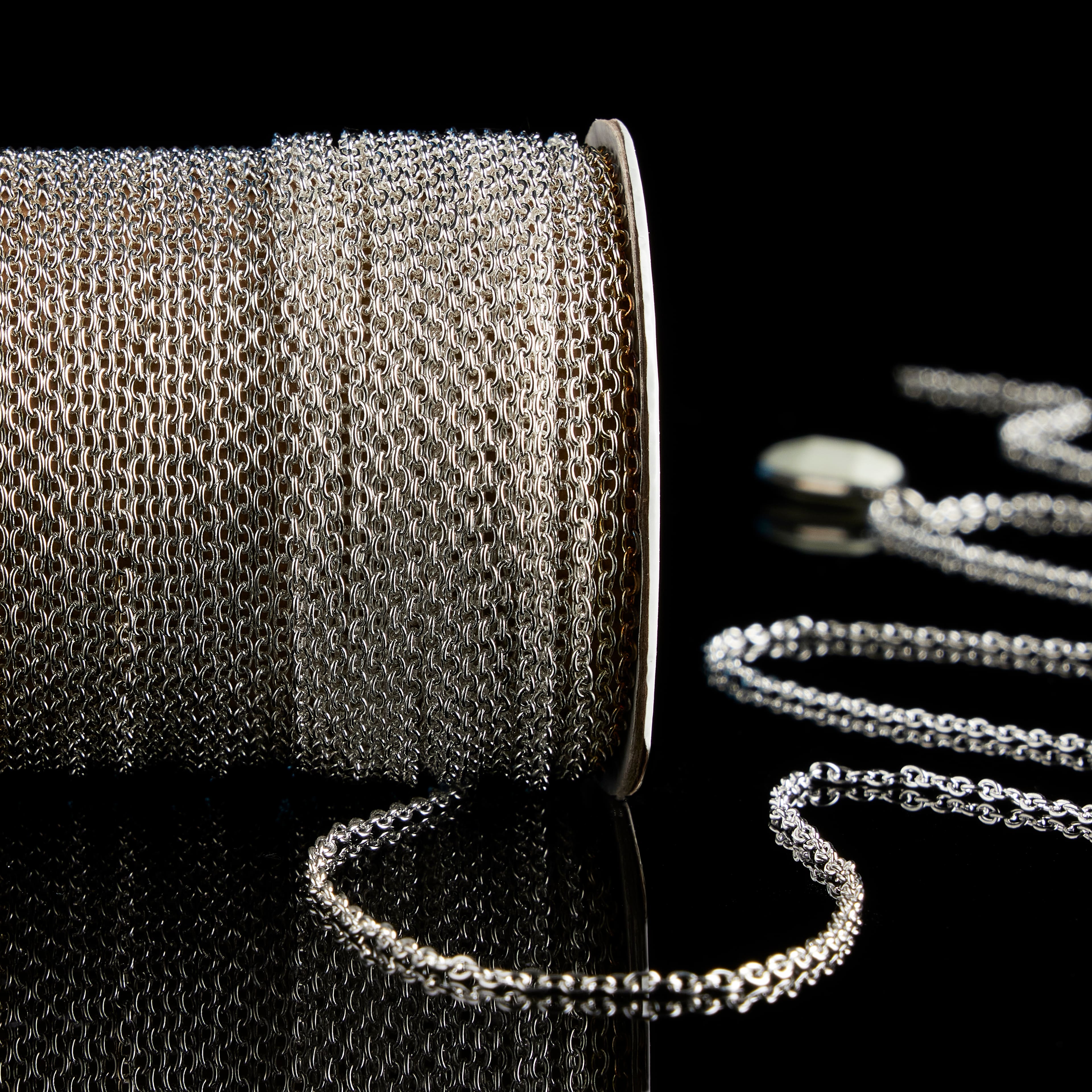 6 Pack: 11yd. Silver Chain Spool by Bead Landing™