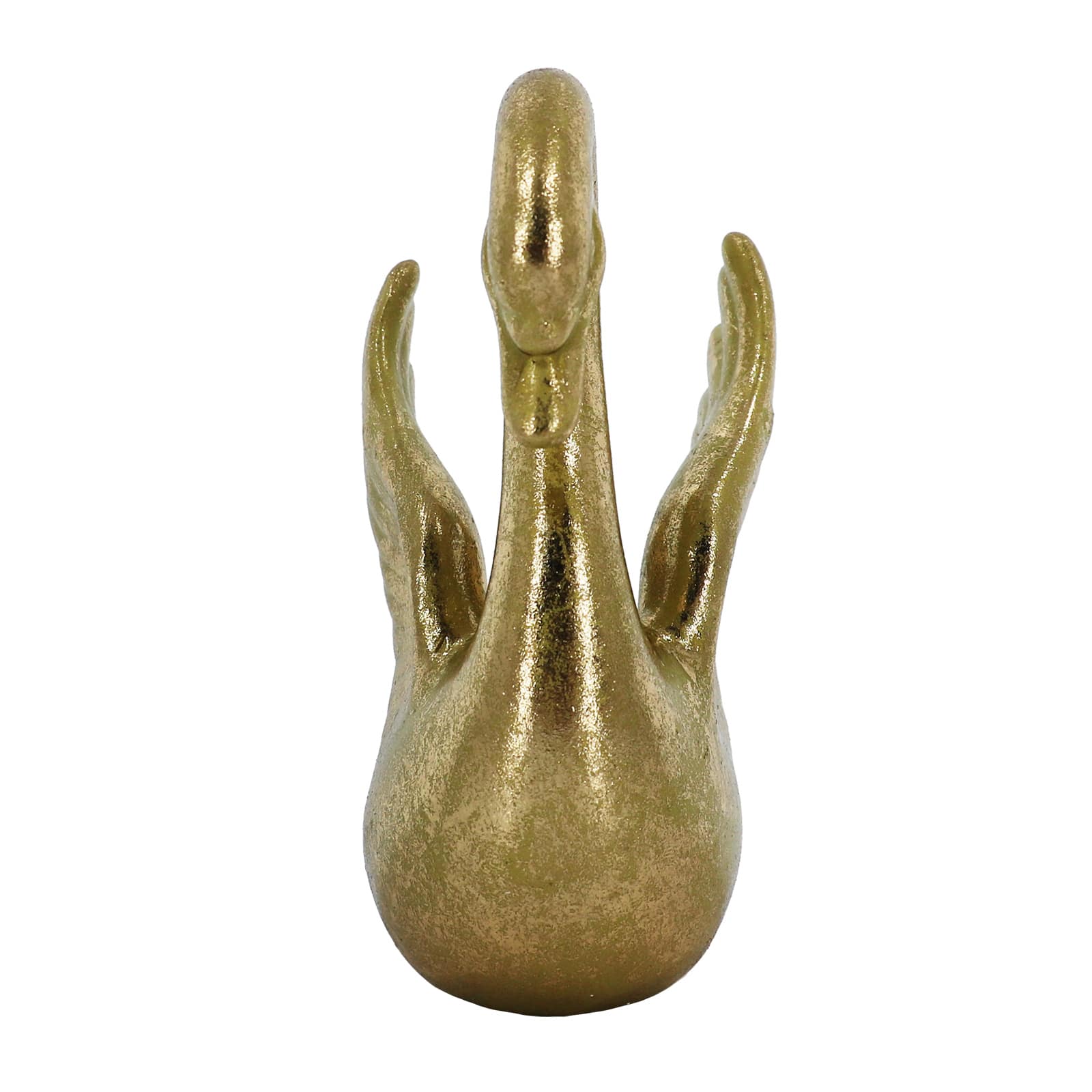 4.6&#x22; Gold Ceramic Tabletop Swan by Ashland&#xAE;