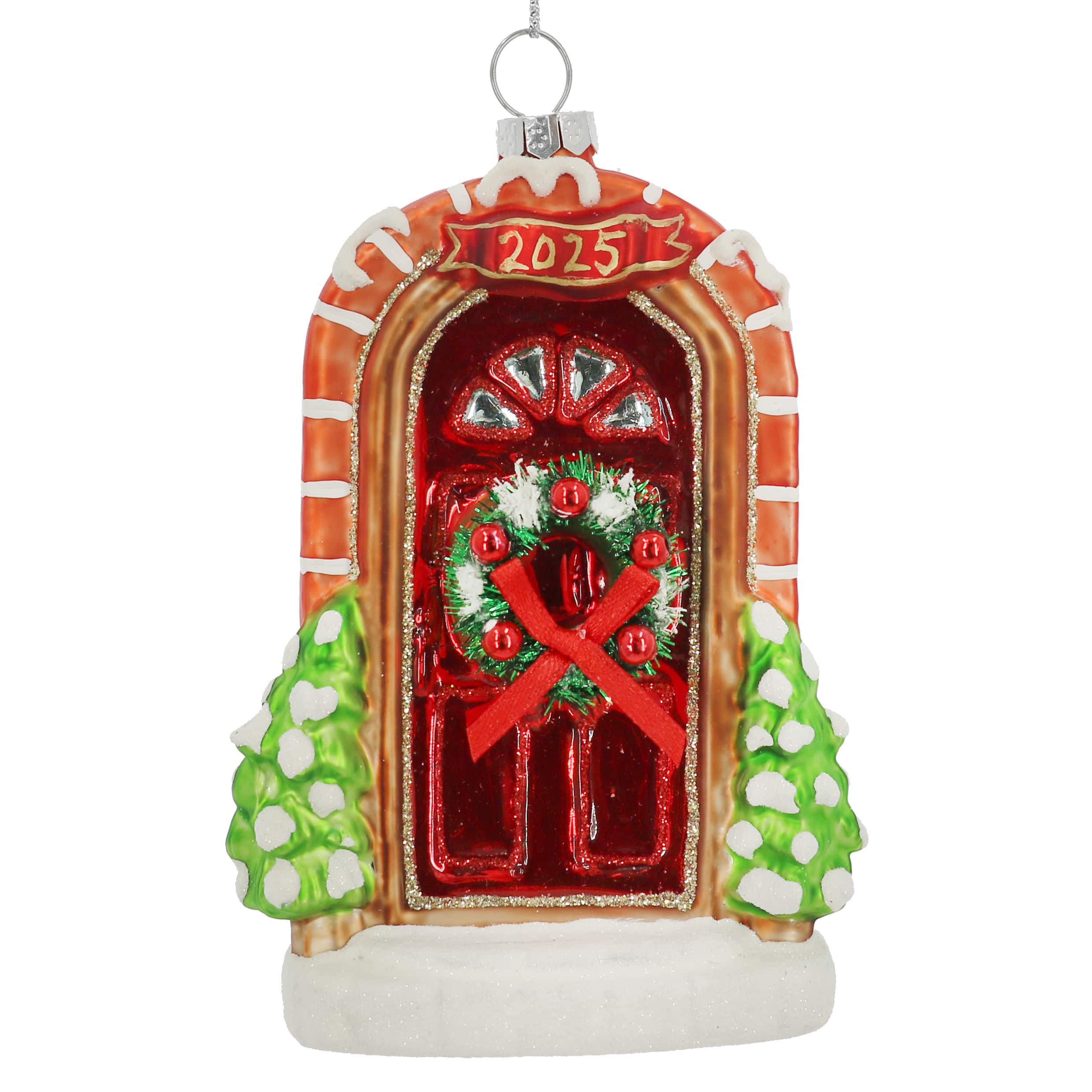 5&#x22; Christmas Door Glass Ornament by Ashland&#xAE;